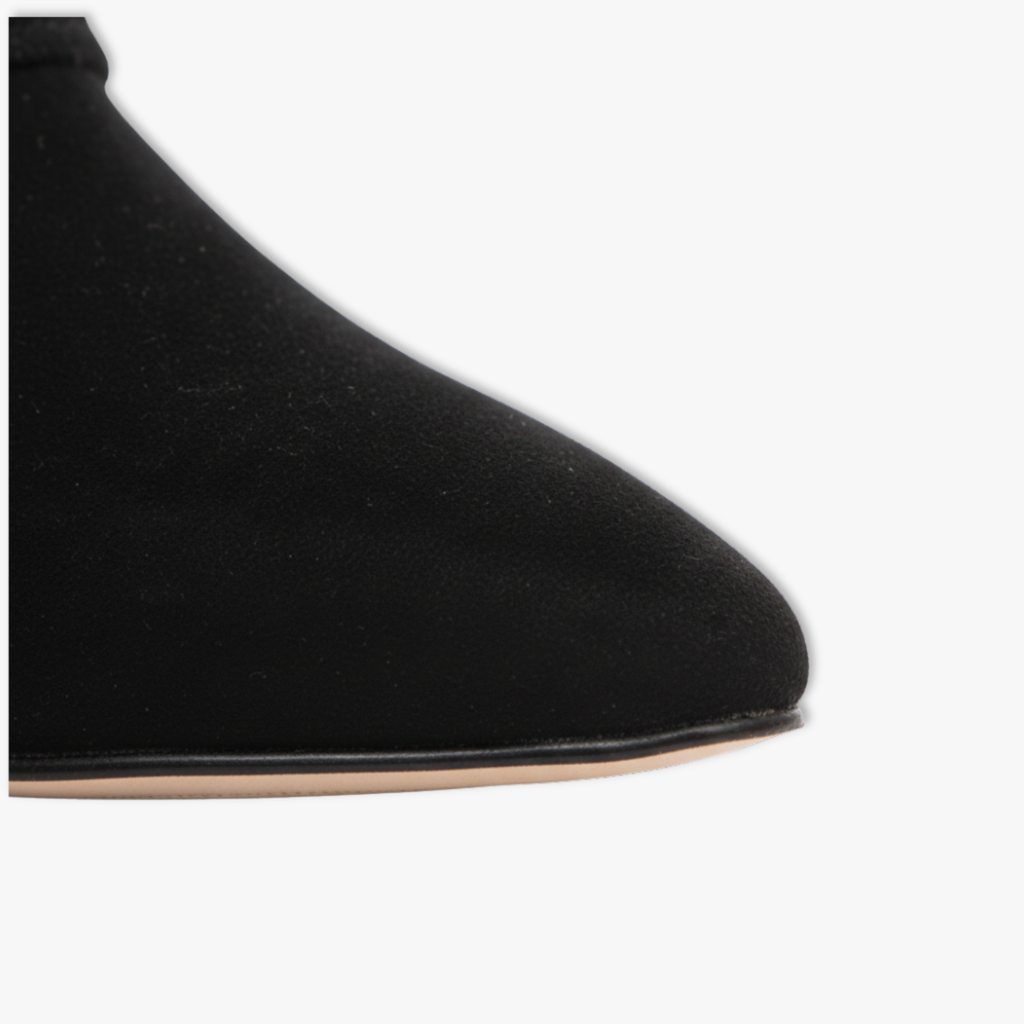 Women's Pointed Metal Buckle Knee High Boots