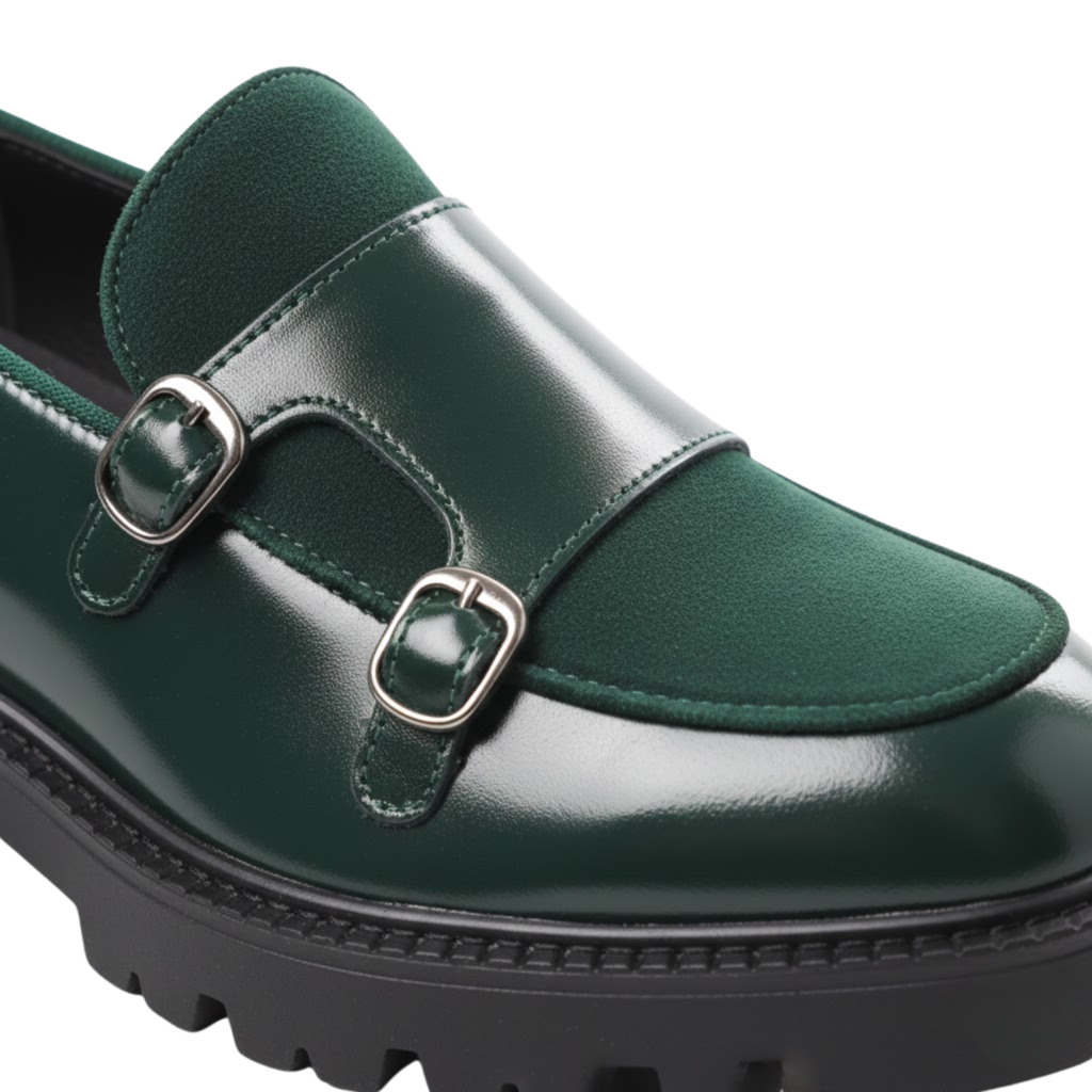Loafers Men Leather Shoes Thick-soled British Style