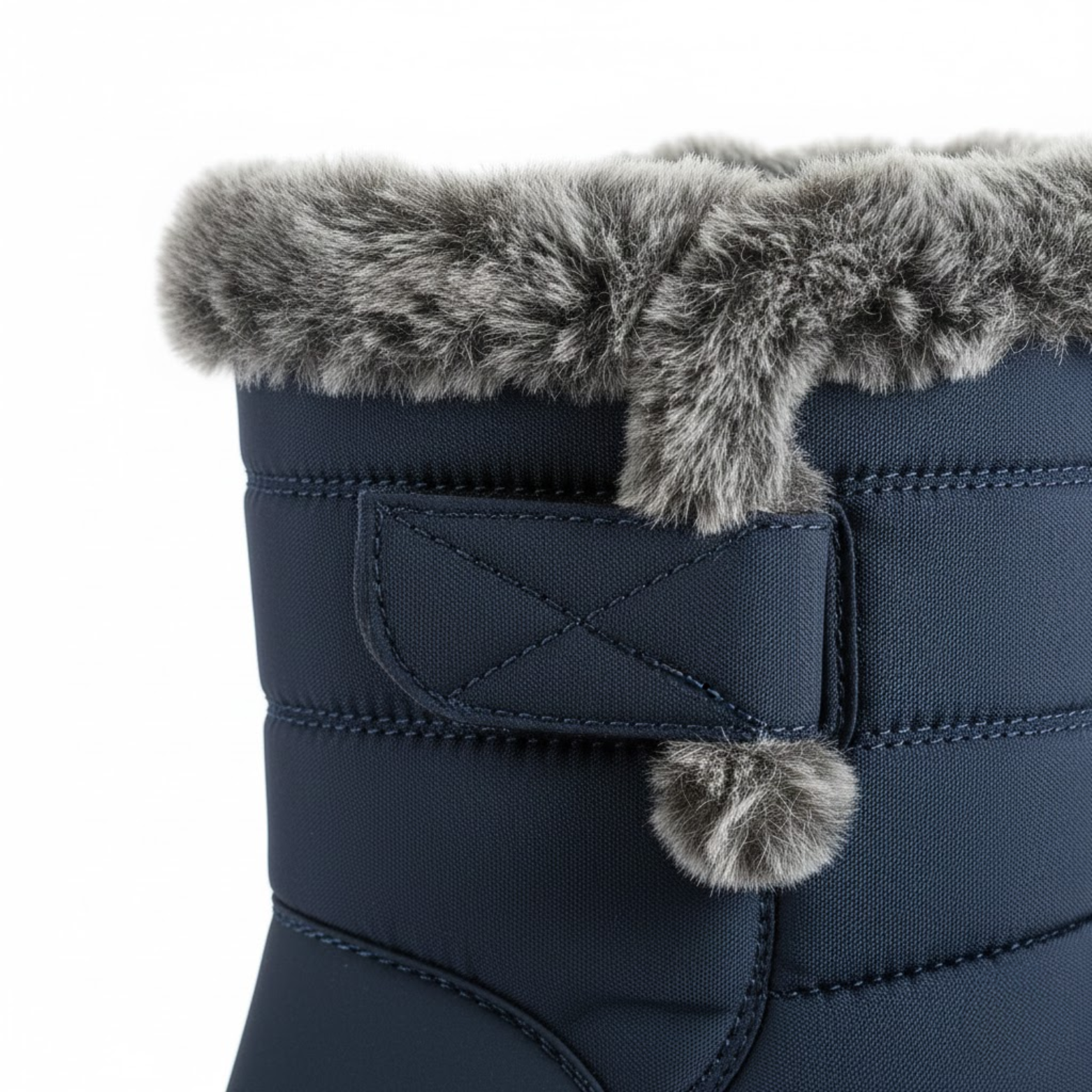 Dame Elegant Pelsforede Vinter Ankelstøvler Vandtætte Lav Hæl Sne Sko