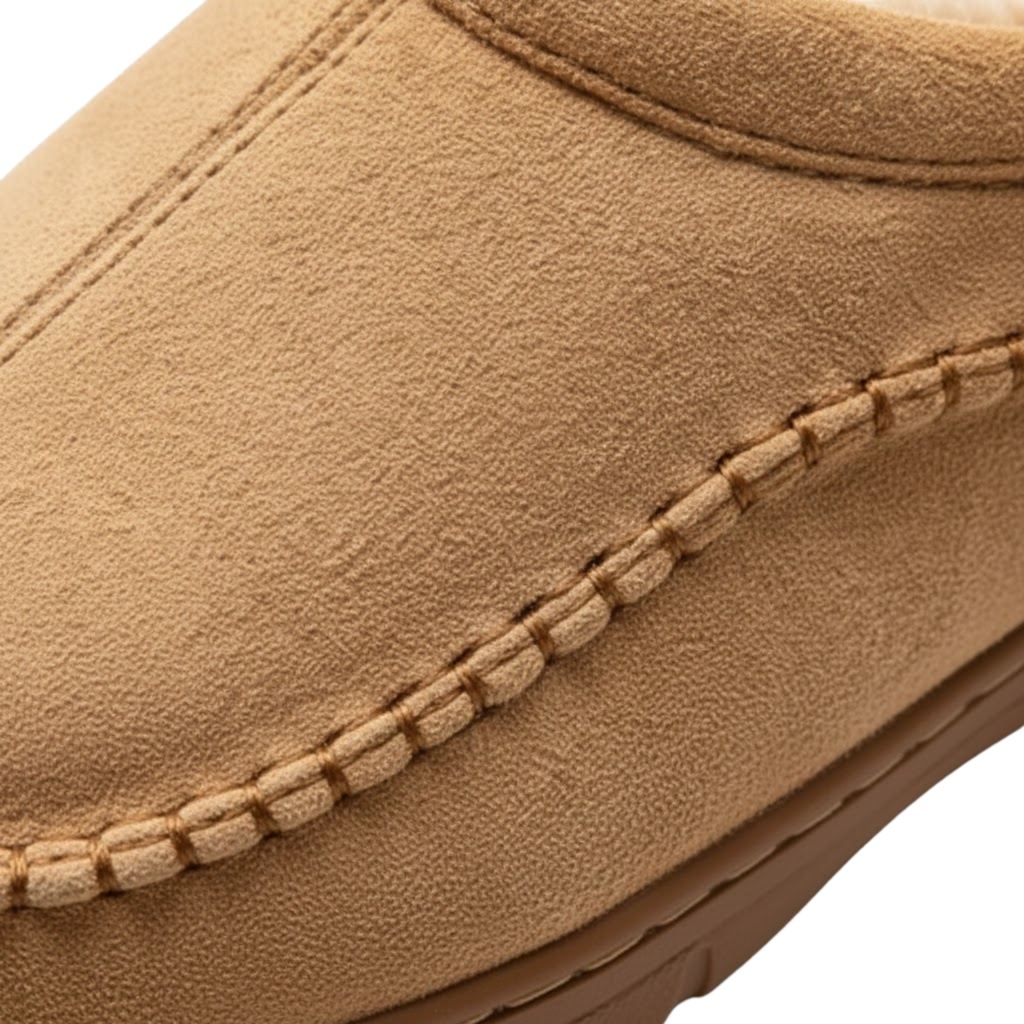 Winter Slippers Men Faux Suede Memory Foam Living Room