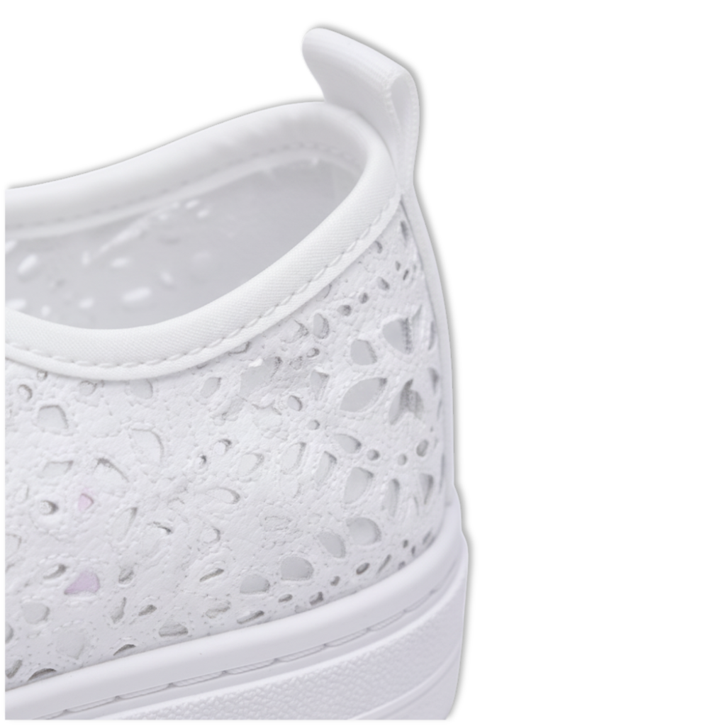 Women's Fashion Hollow Lace Canvas Platform Sneakers