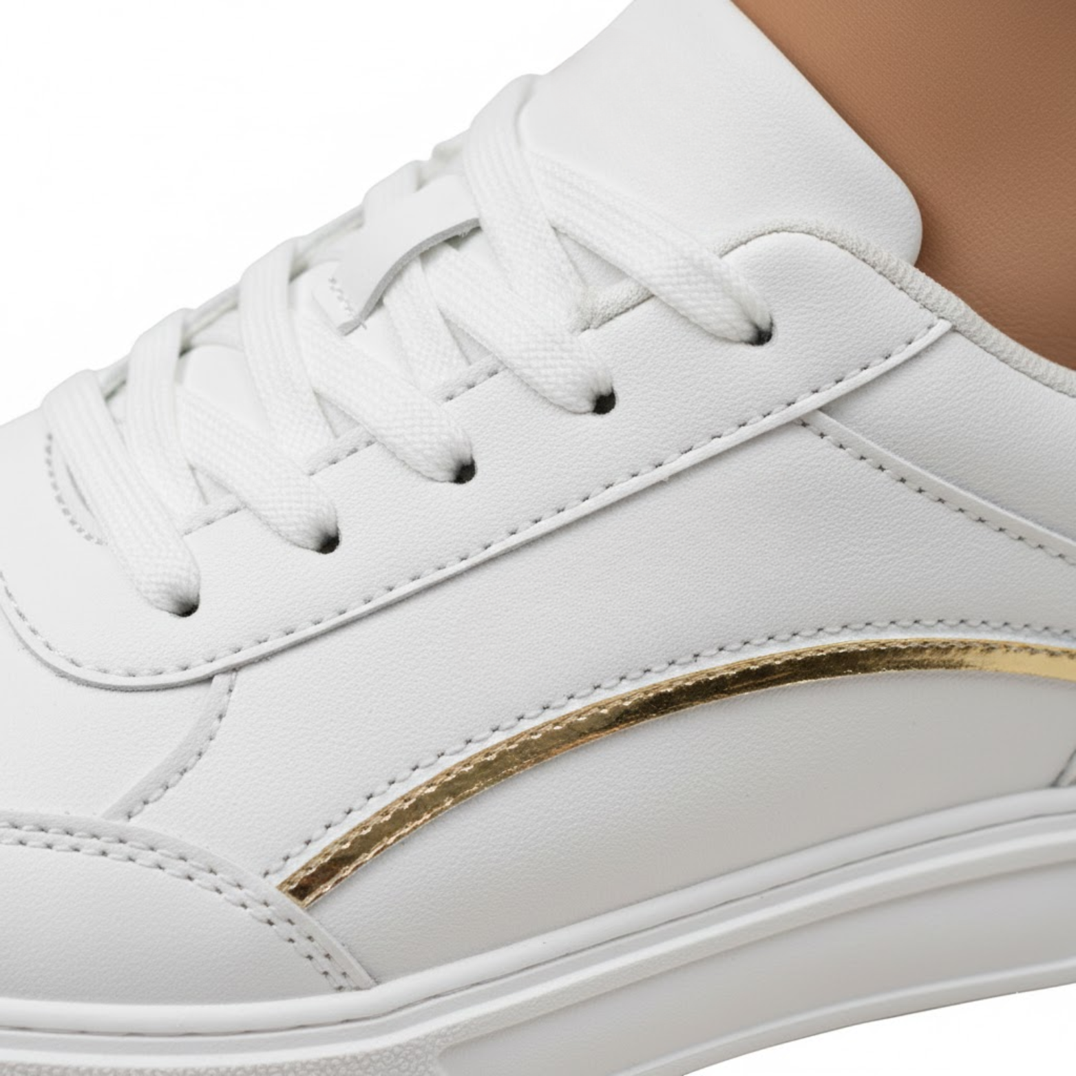 Baasploa Women's Premium Leather Platform Sneakers Anti-Slip Comfort Athletic Skate Shoes