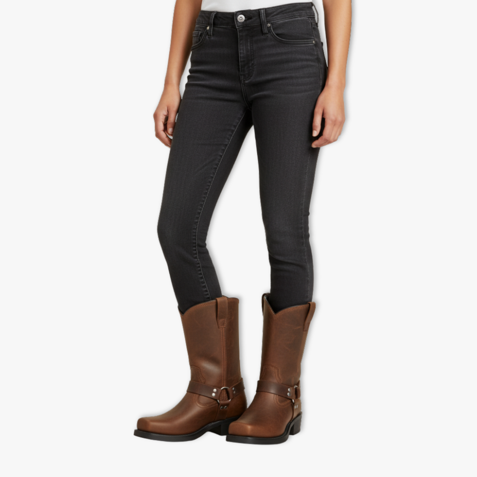 Men's Retro Western Mid Calf Cowboy Chelsea Boots