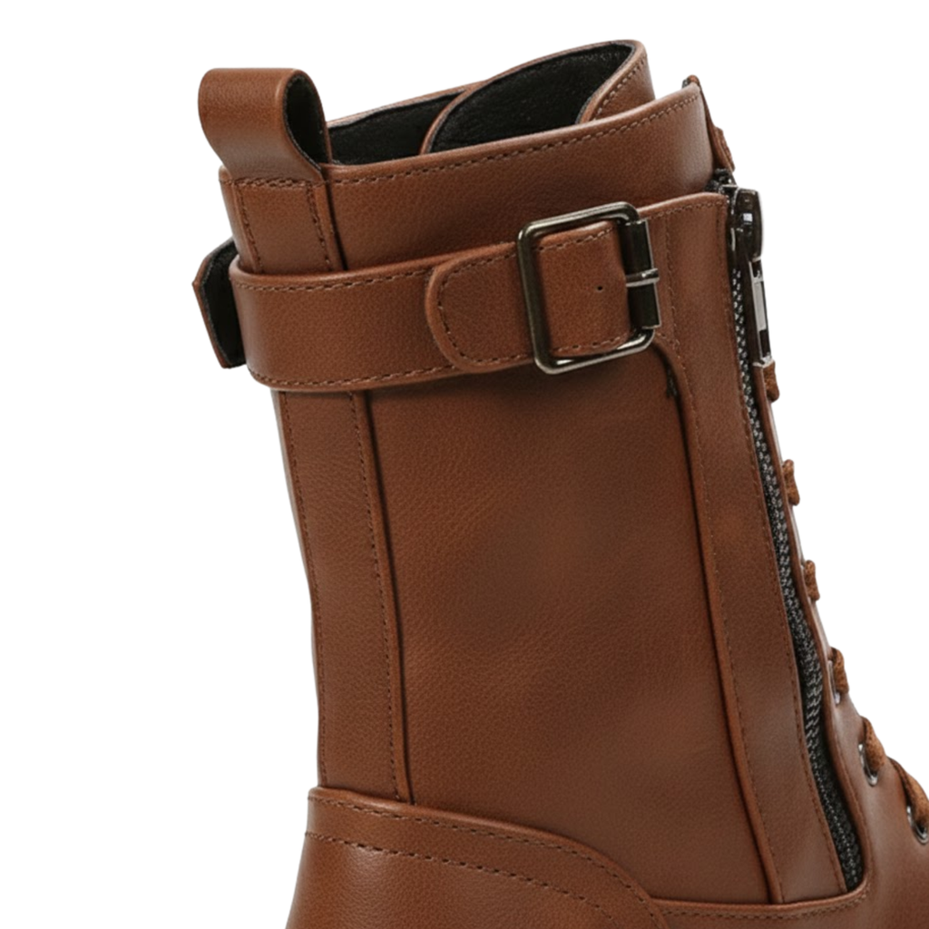 Retro Boots Women Short Thick Heel Knight Boots