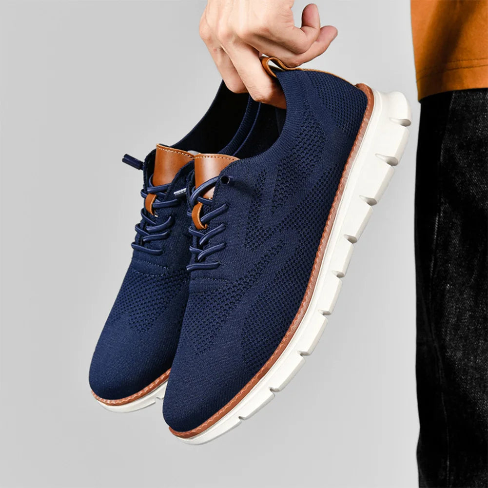 Scarpe ortopediche da passeggio per donna con punta larga e tomaia in maglia traspirante