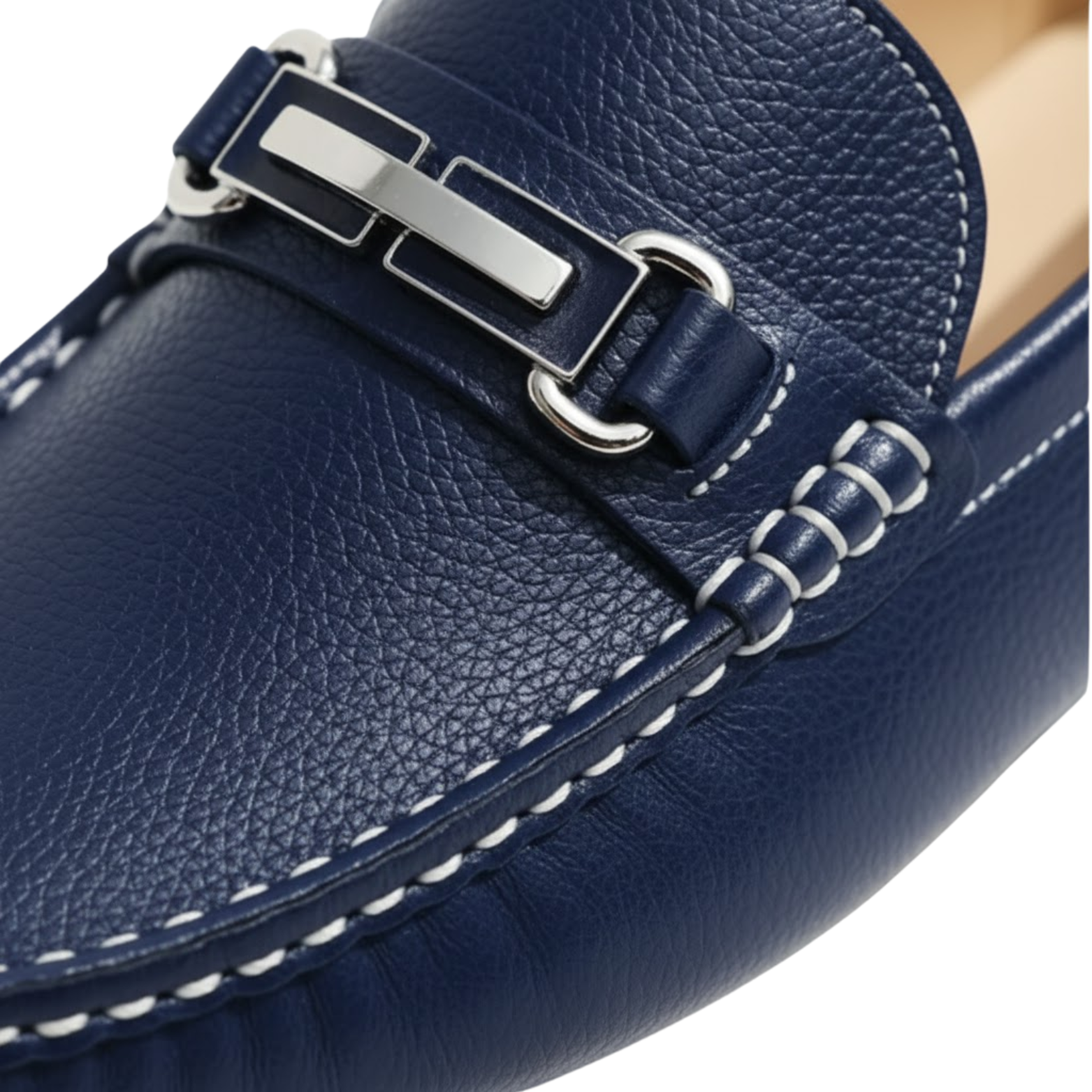 Handmade PU Leather Slip-on Driving Loafers