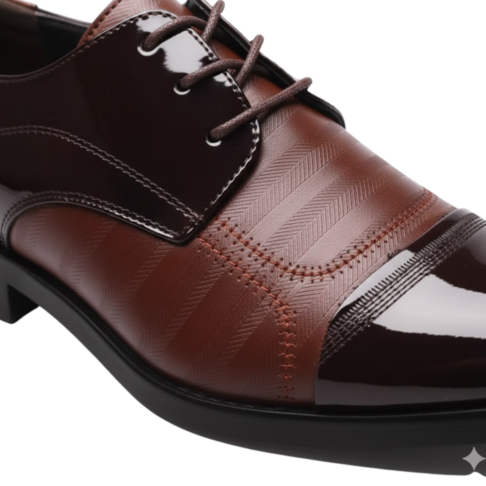Business Luxury OXford Shoes Men Breathable Leather, Brown PU Leather / 9.5 Business Luxury OXford Shoes Men Breathable Leather, Brown PU Leather / 9.5