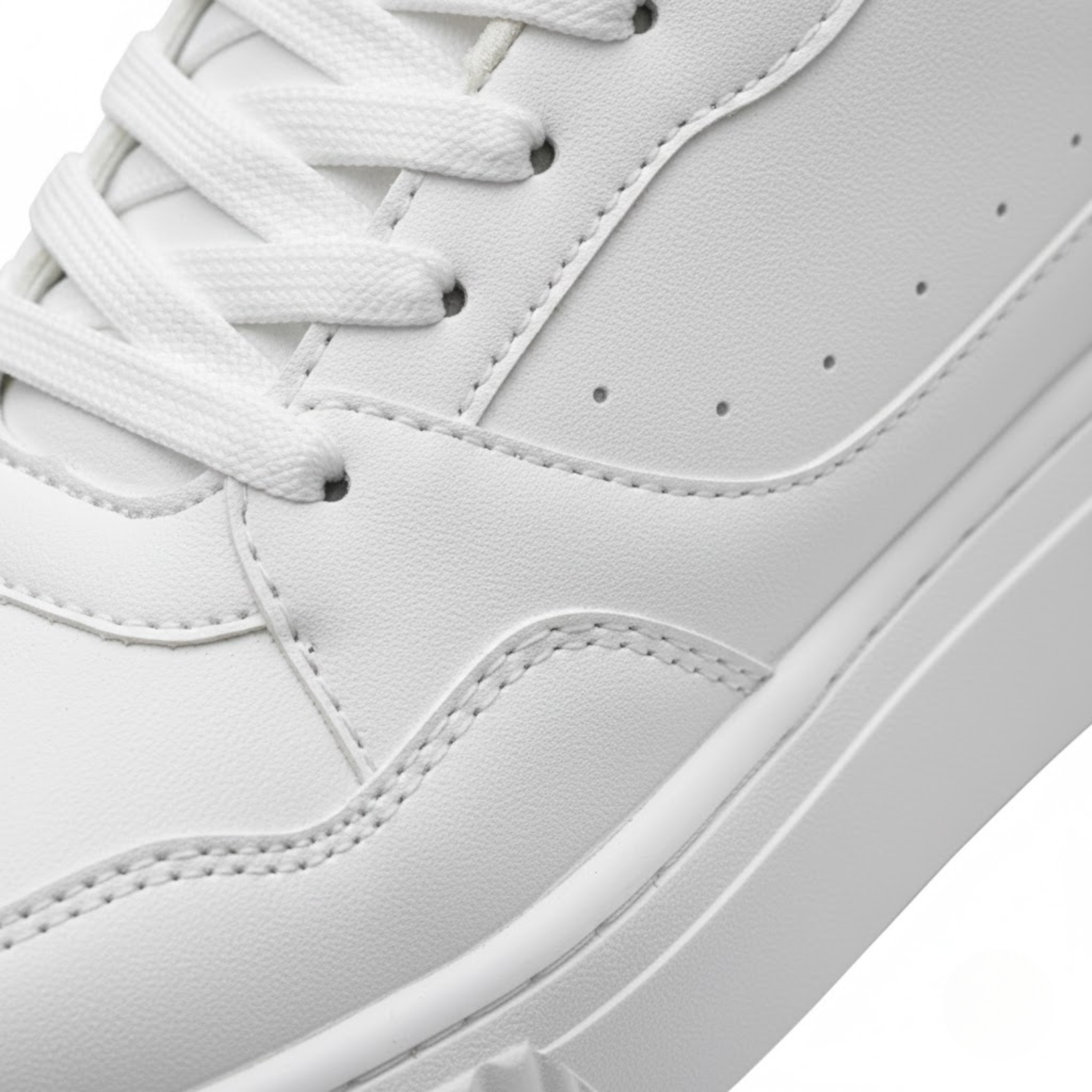 Sneakers da donna bianche, basse, traspiranti per camminata, corsa all'aperto e sport alla moda