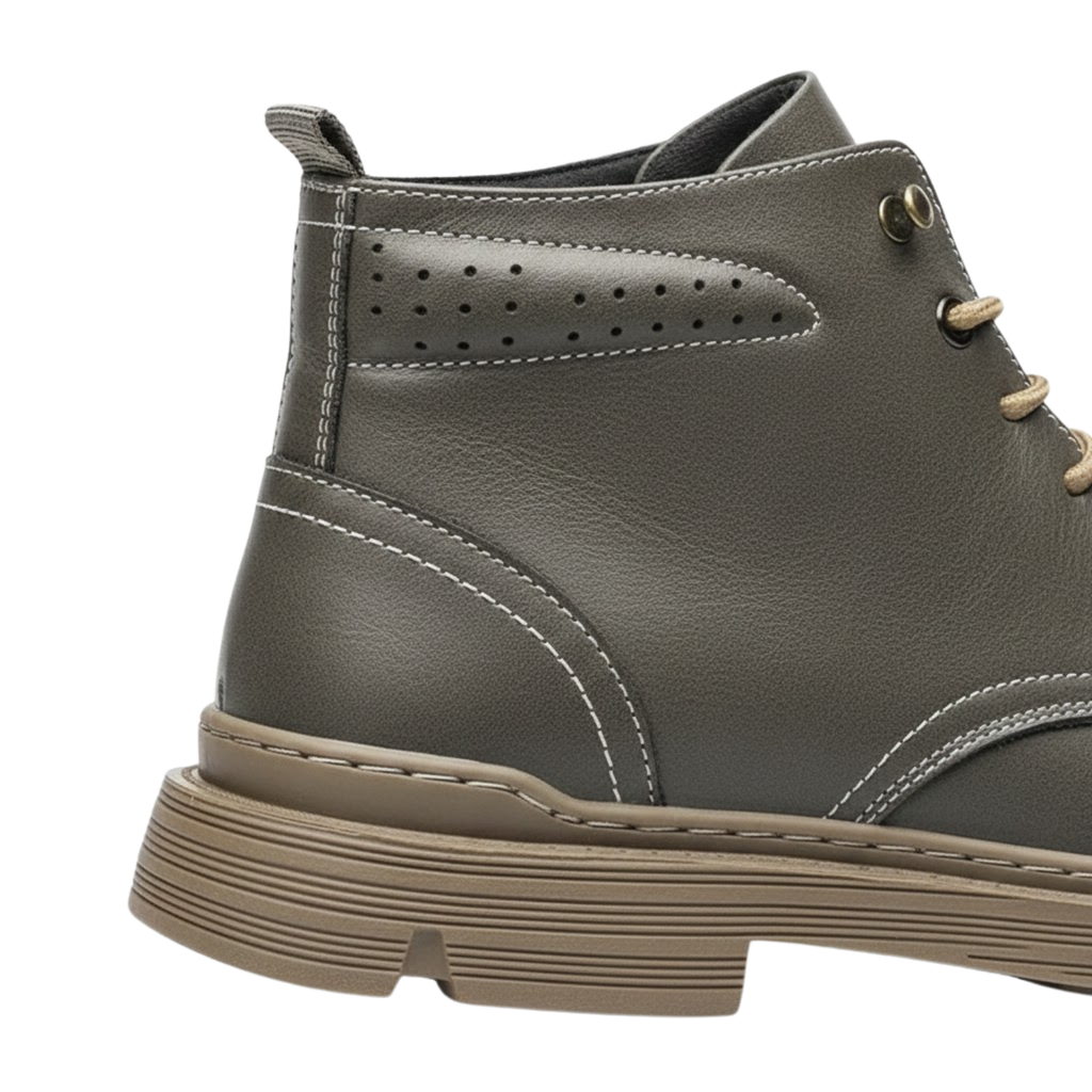 Men's Leather Chelsea Ankle Boots Elevator Sneakers