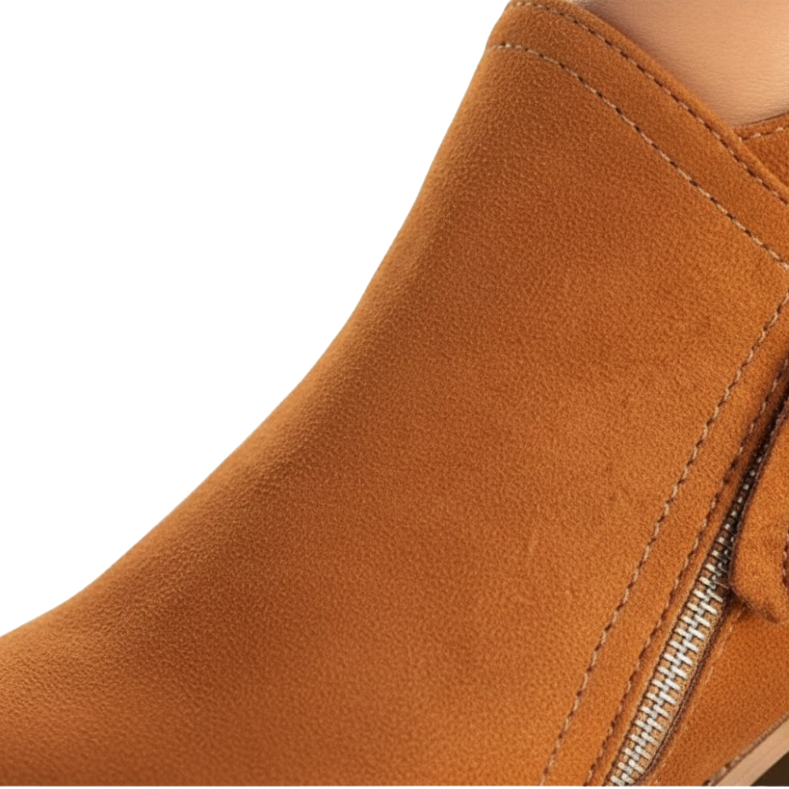 Stivaletti da donna eleganti in camoscio autunnali con cerniera laterale plateau stile Chelsea