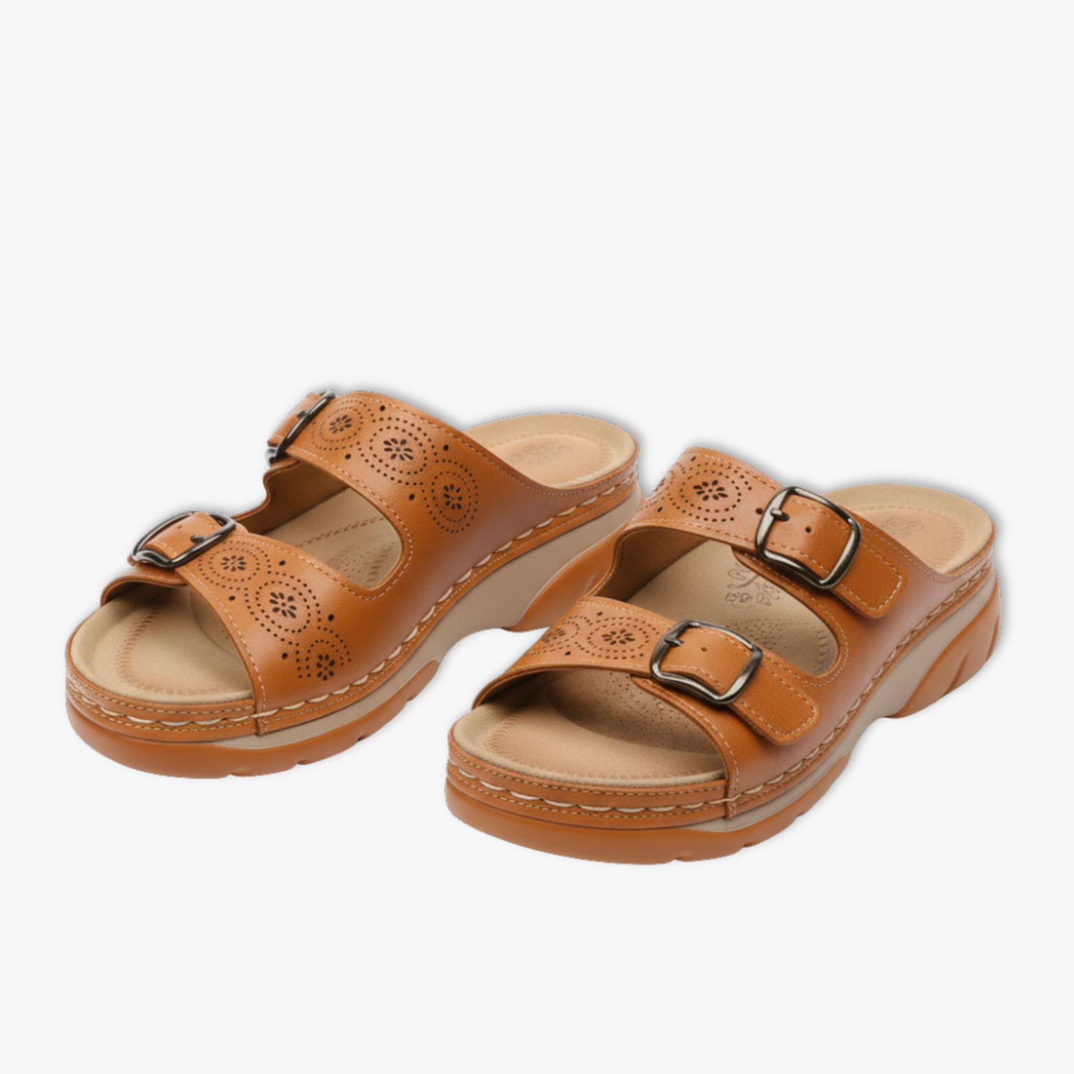 Women's Summer Slip-on Platform Wedge Sandals