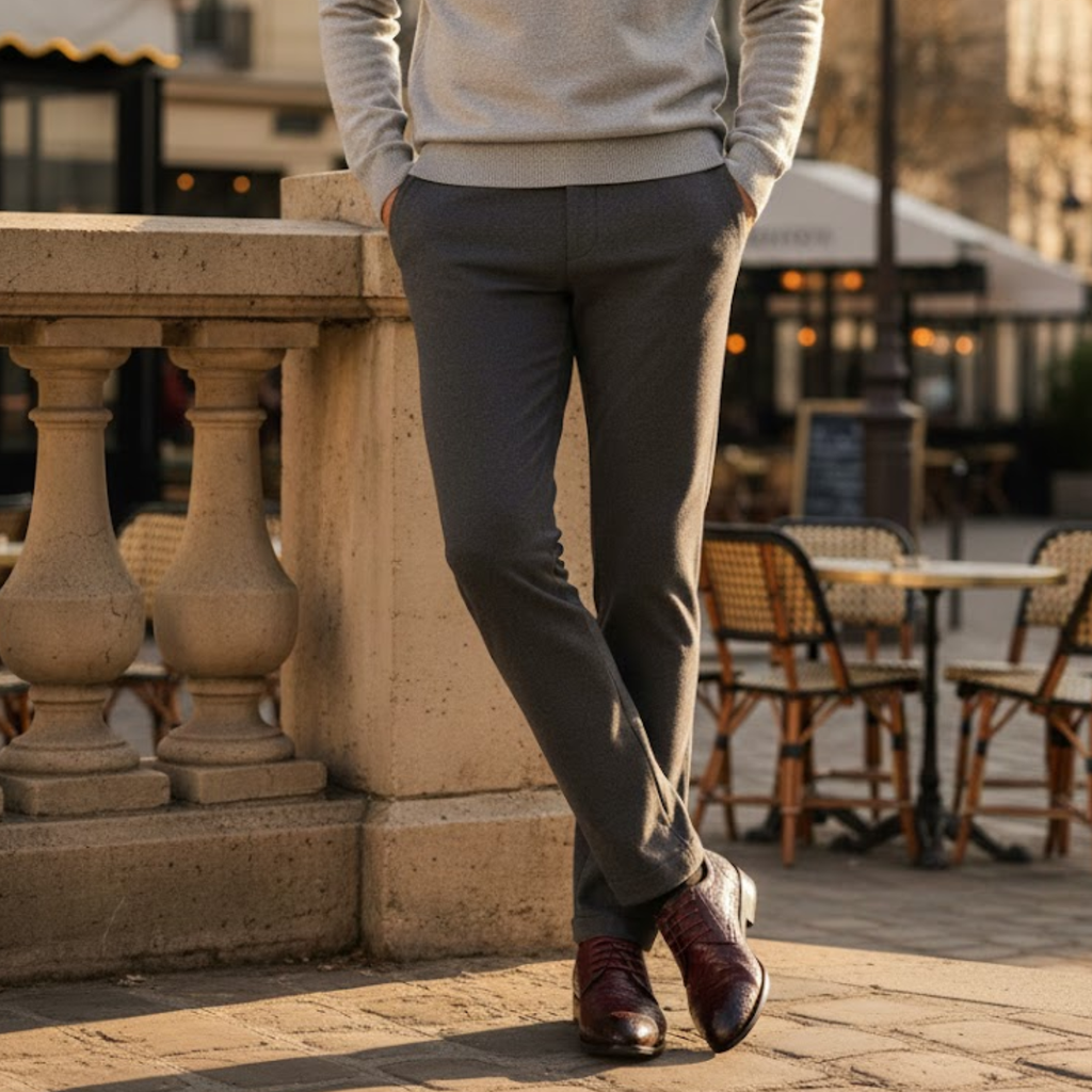 Men's Formal Leather Geometric Oxfords Flats