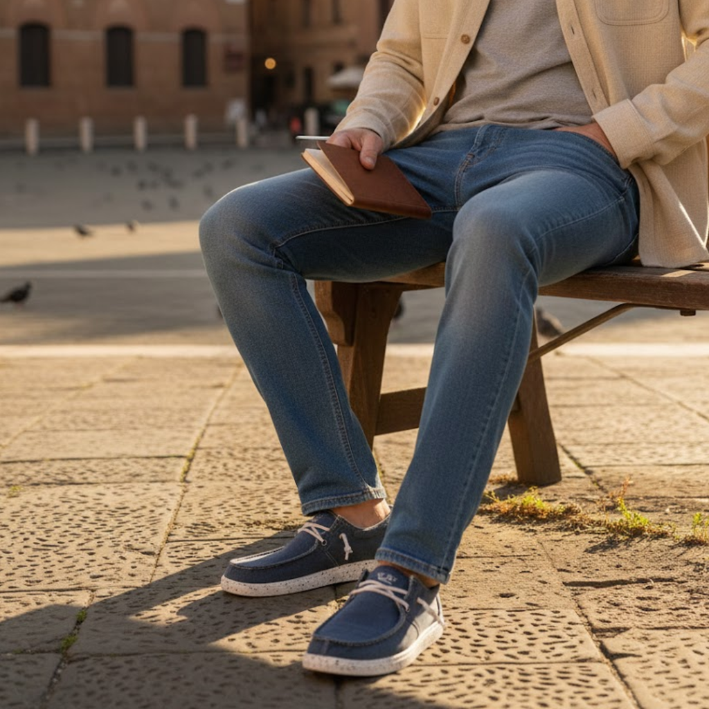 Men's Denim Canvas Summer Breathable Sneakers