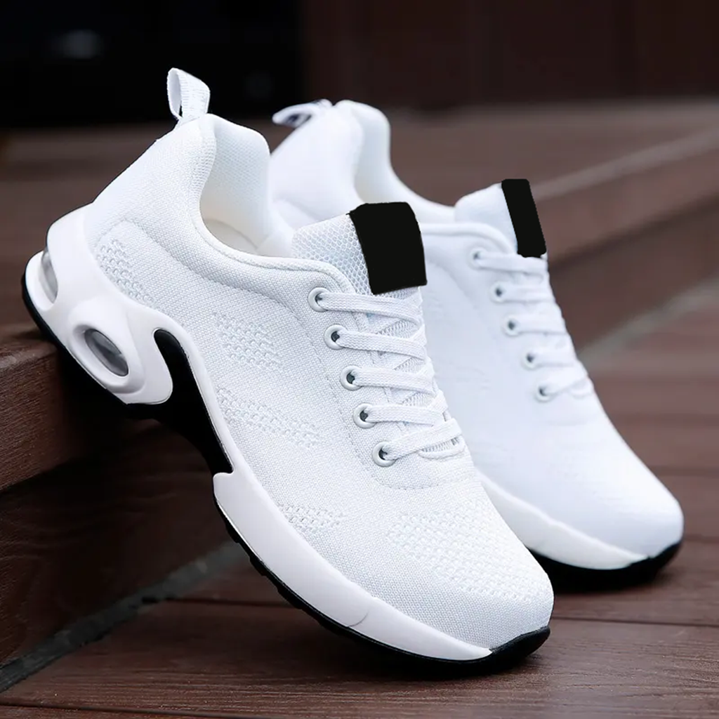 Women's Platform Mesh Running Shoes Breathable Lightweight Chunky Sports Sneakers