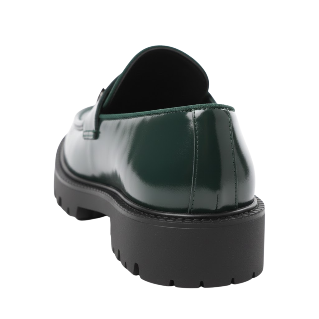 Loafers Men Leather Shoes Thick-soled British Style