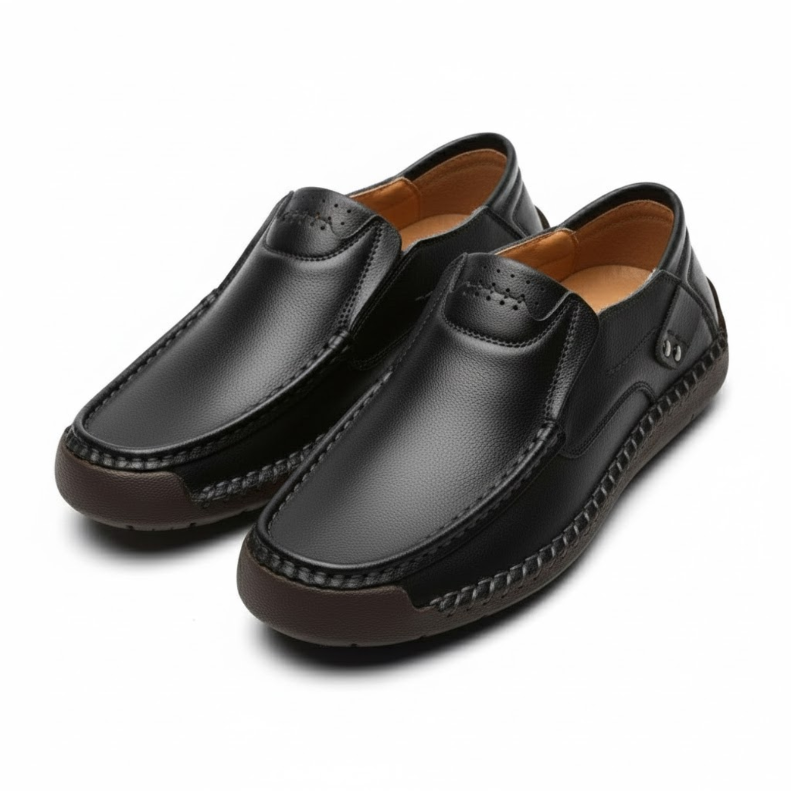 New Handmade Leather Casual Slip On Loafers