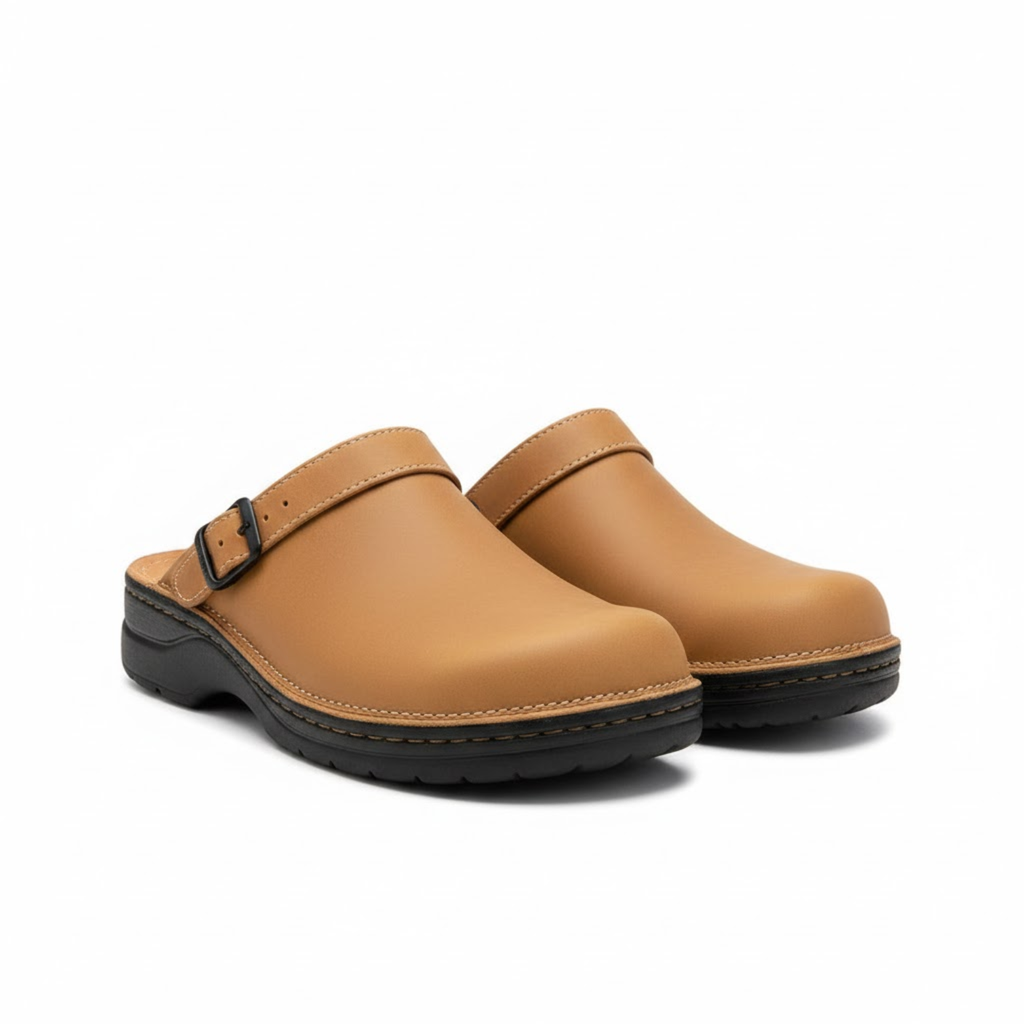 Men's Casual Flat Sole Back Open Bag Head Slippers