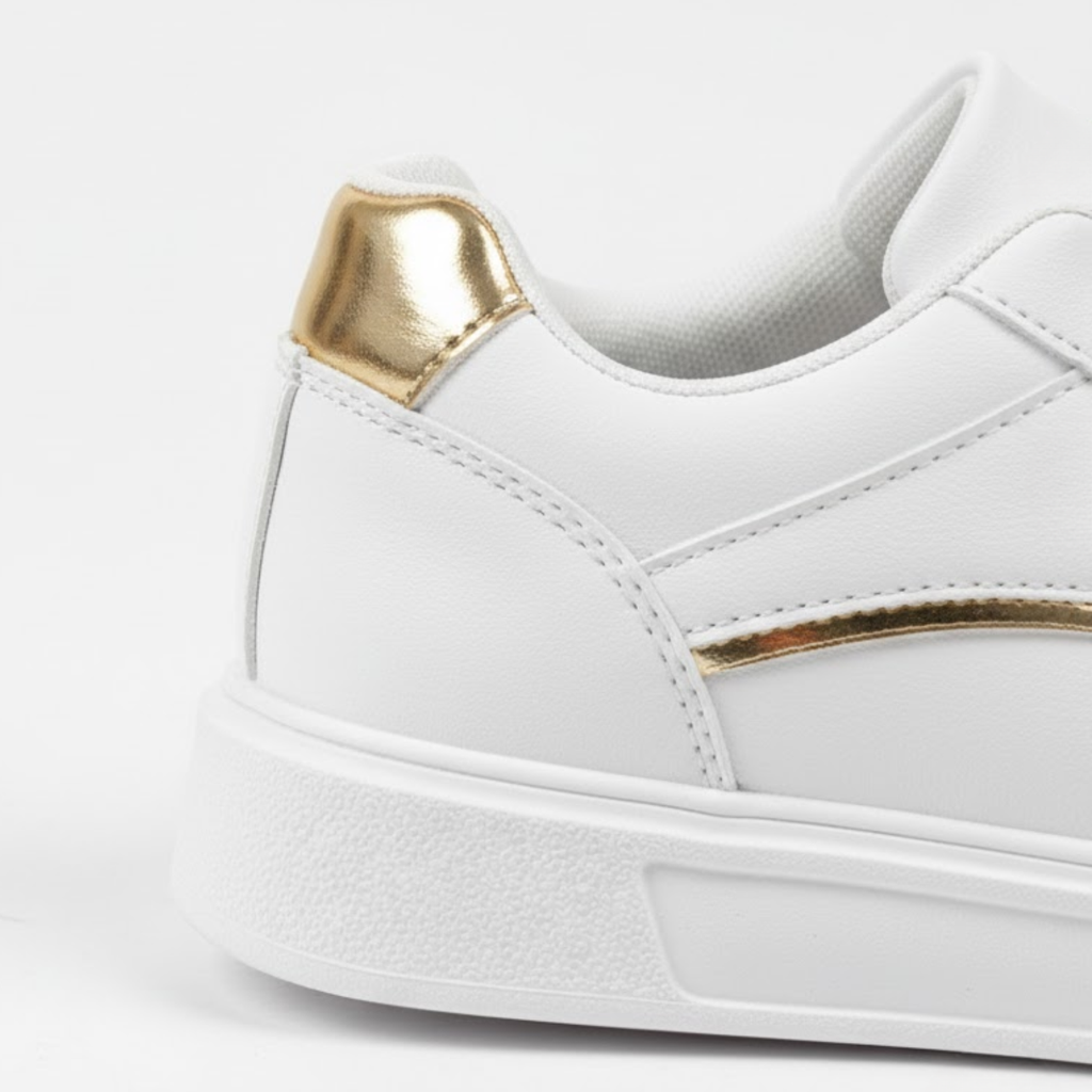 Baasploa Women's Premium Leather Platform Sneakers Anti-Slip Comfort Athletic Skate Shoes