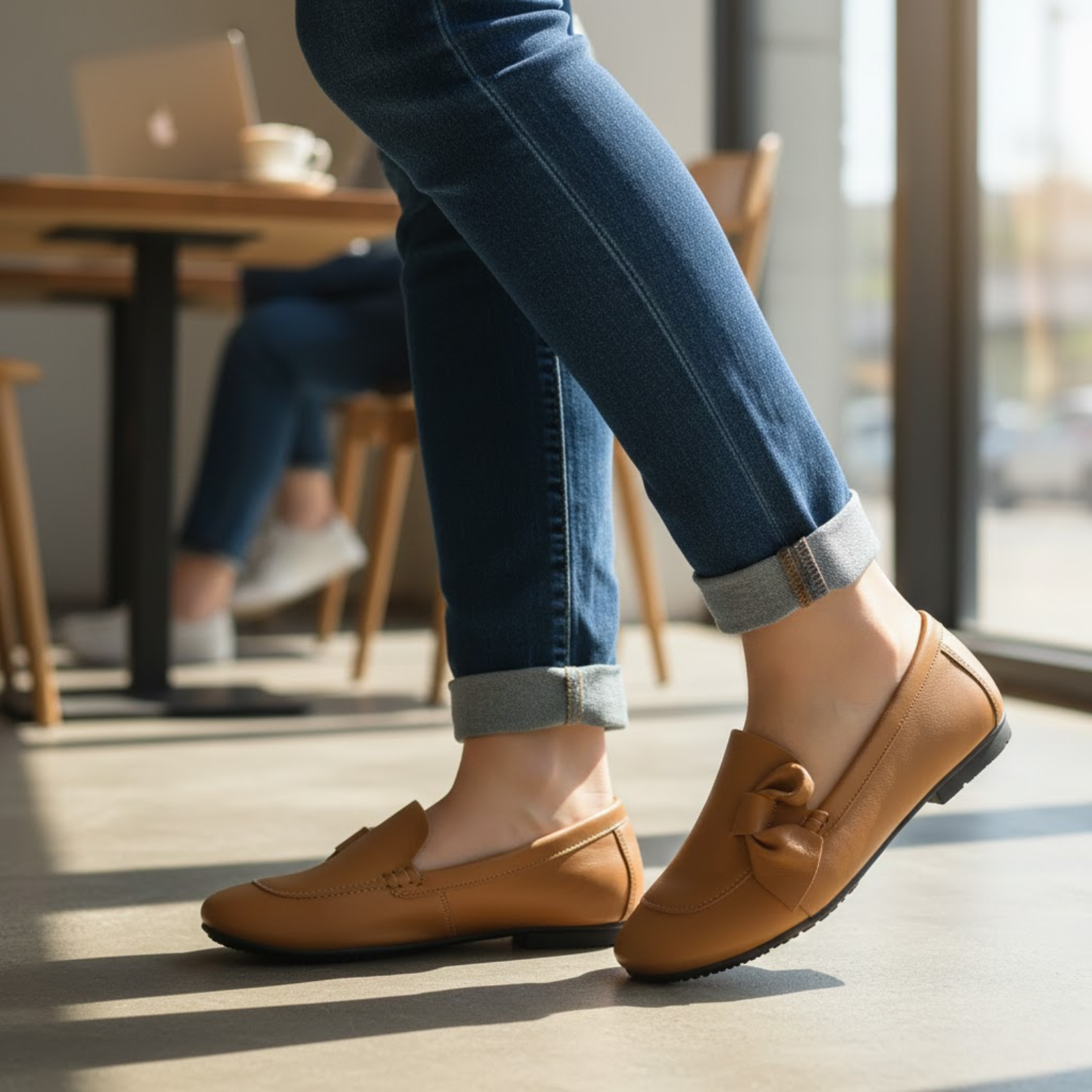Dámské elegantní jarní baleríny, měkká podrážka, protiskluzové, ležérní módní mokasíny