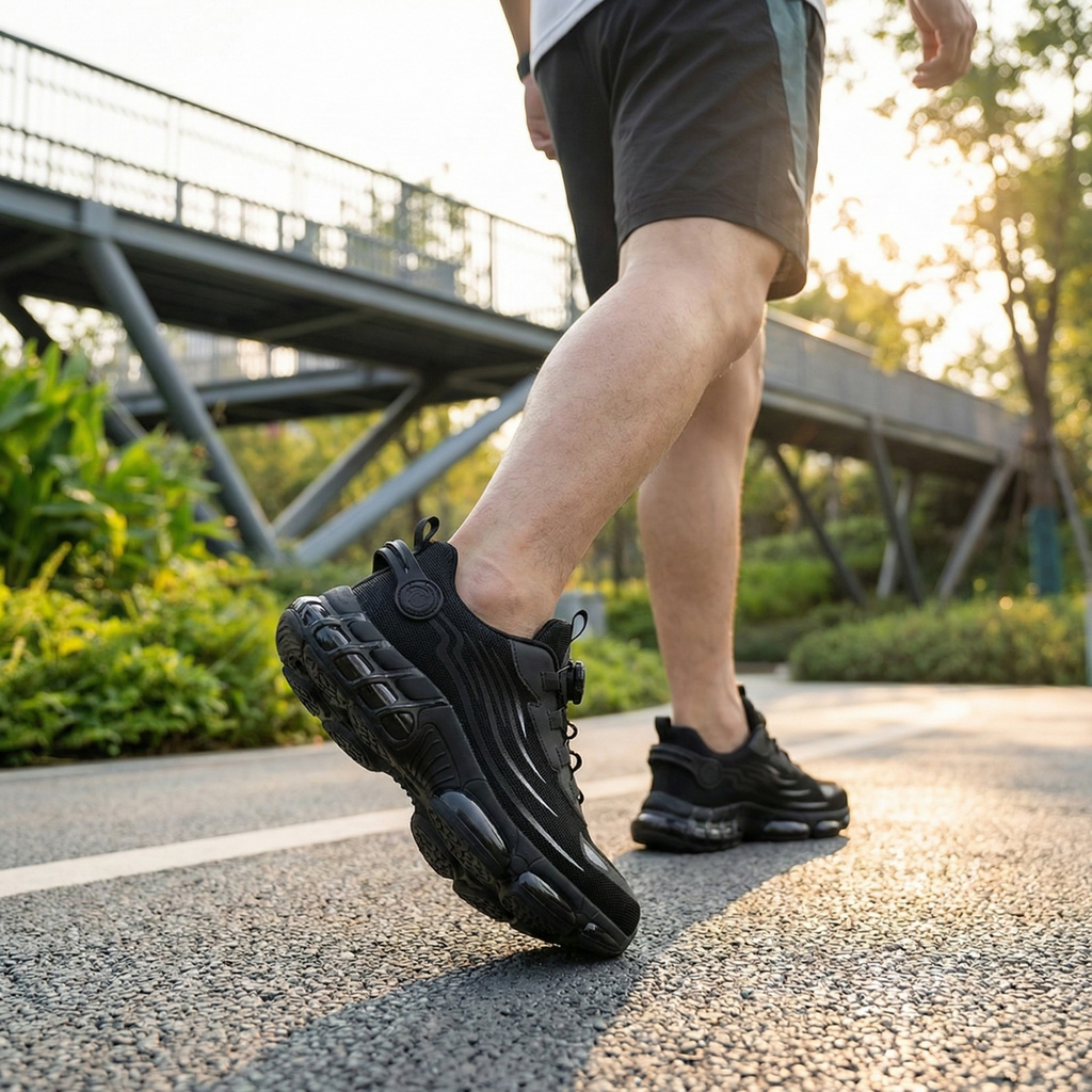 Men's Rotating Button Anti-smash Protective Work Boots