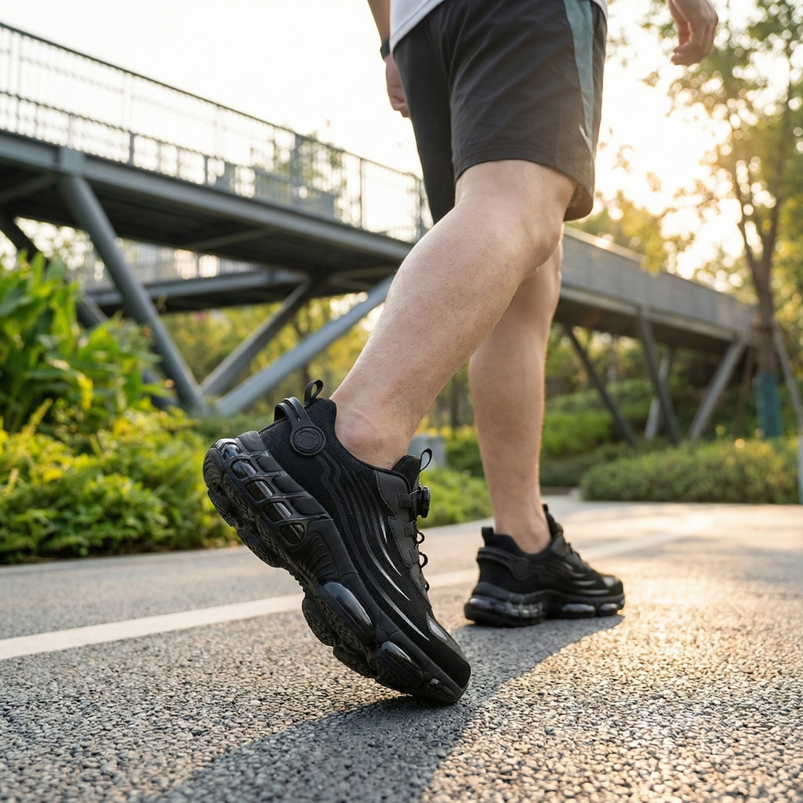 Men's Rotating Button Anti-smash Protective Work Boots