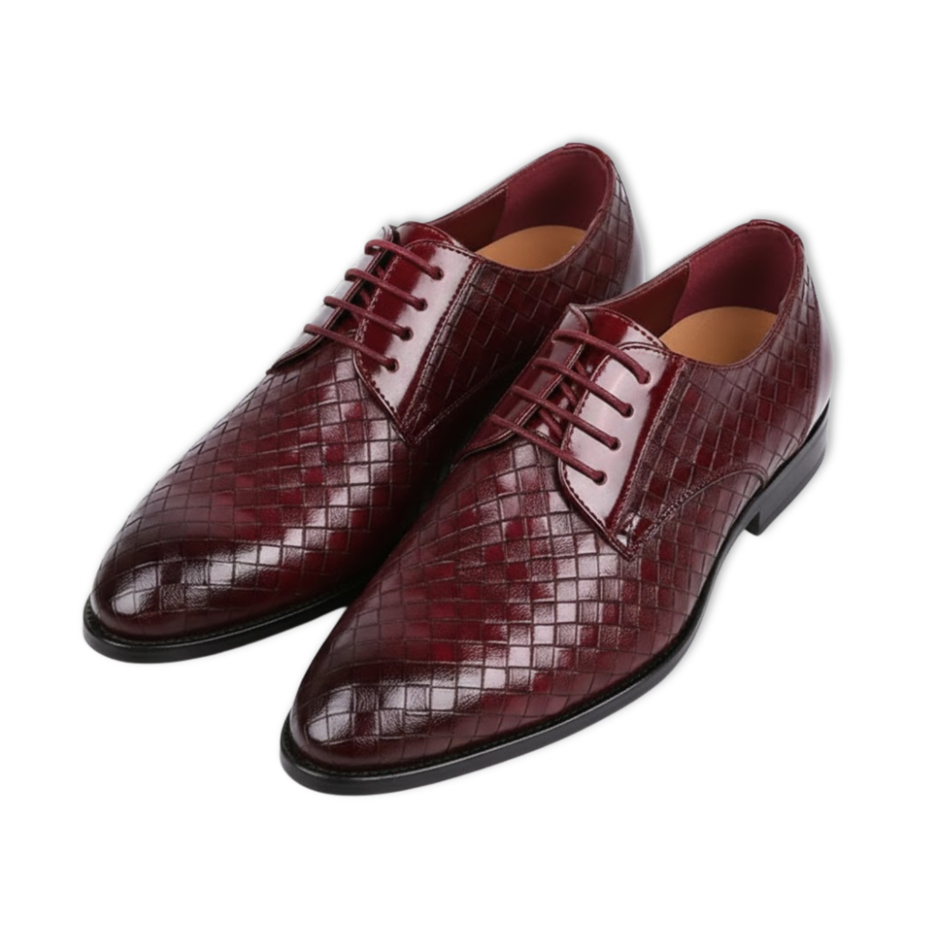 Men's Formal Leather Geometric Oxfords Flats