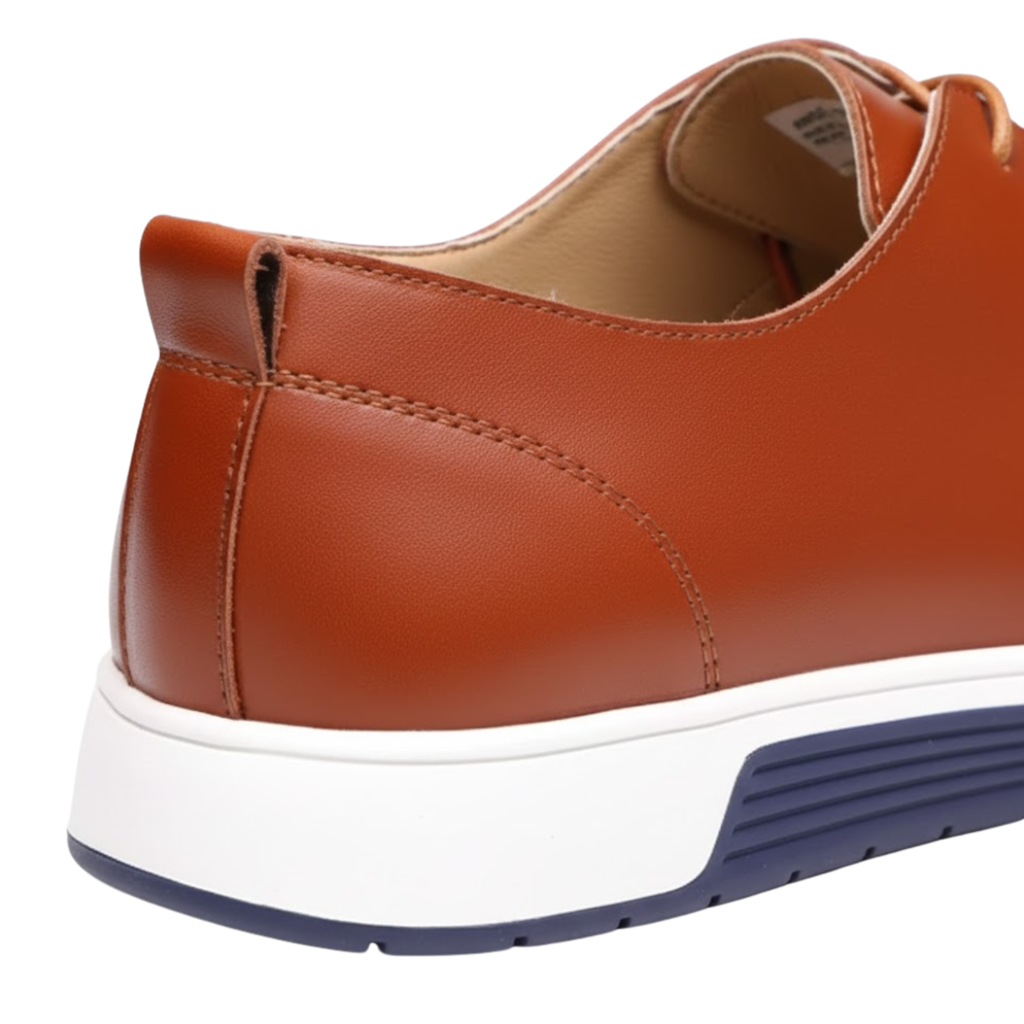 Men Casual Shoes Mesh Breathable Flat Business Leather