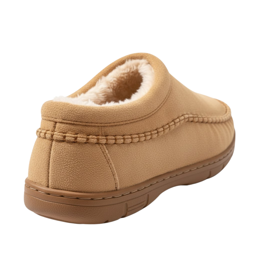 Winter Slippers Men Faux Suede Memory Foam Living Room