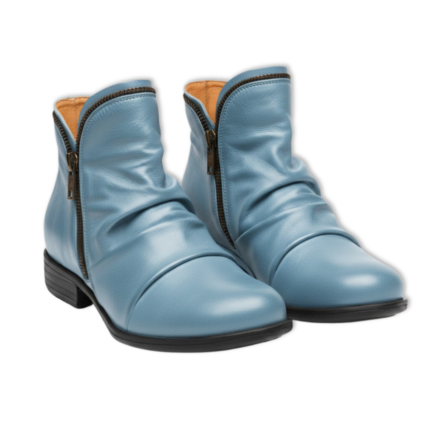 Trendy Purple Women's Leather Ankle Boots