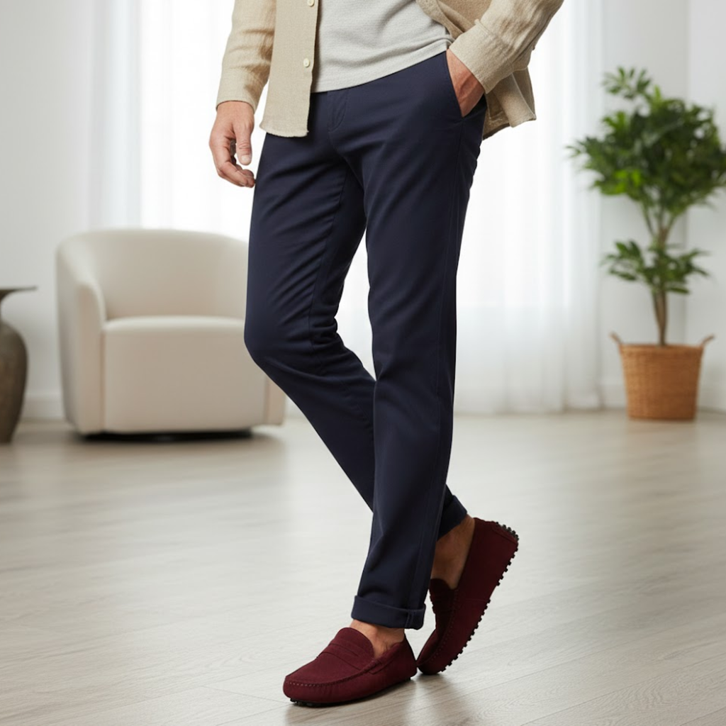 Mocassins en cuir véritable premium pour hommes à enfiler Mocassins classiques artisanaux pour conduite