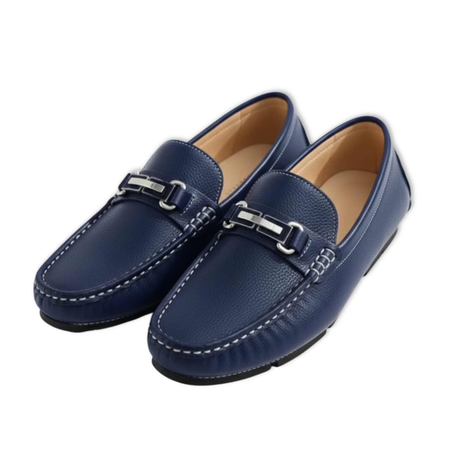 Handmade PU Leather Slip-on Driving Loafers