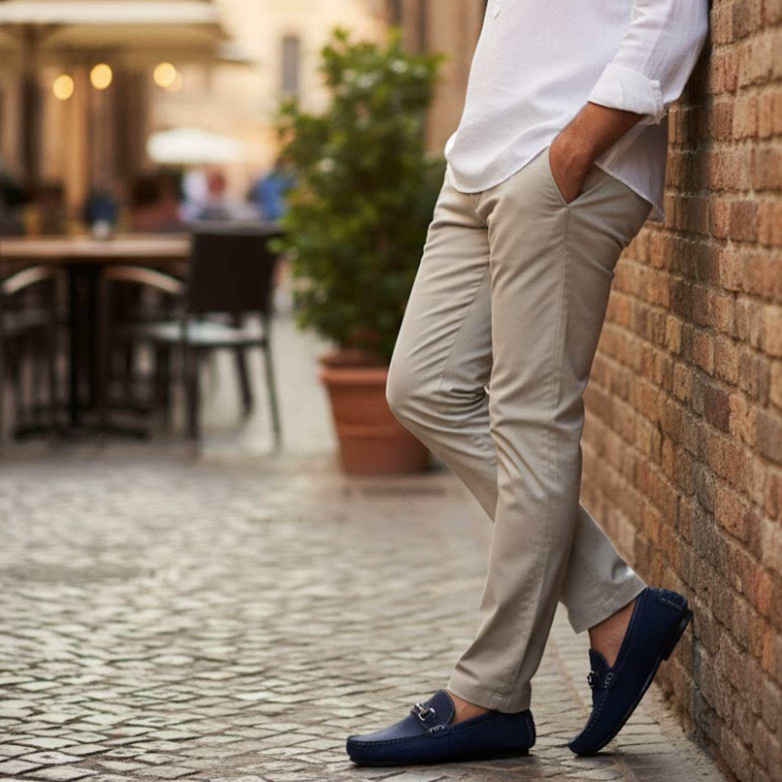 Handmade PU Leather Slip-on Driving Loafers