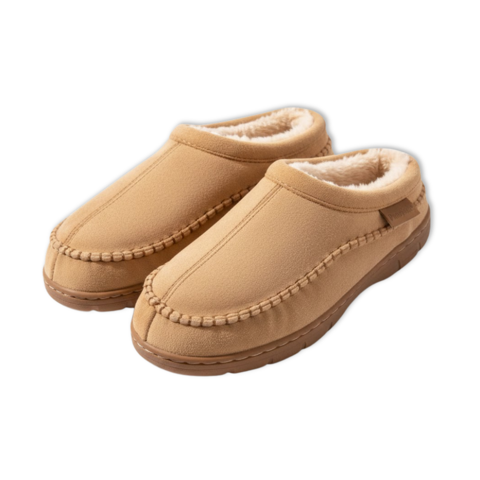 Winter Slippers Men Faux Suede Memory Foam Living Room