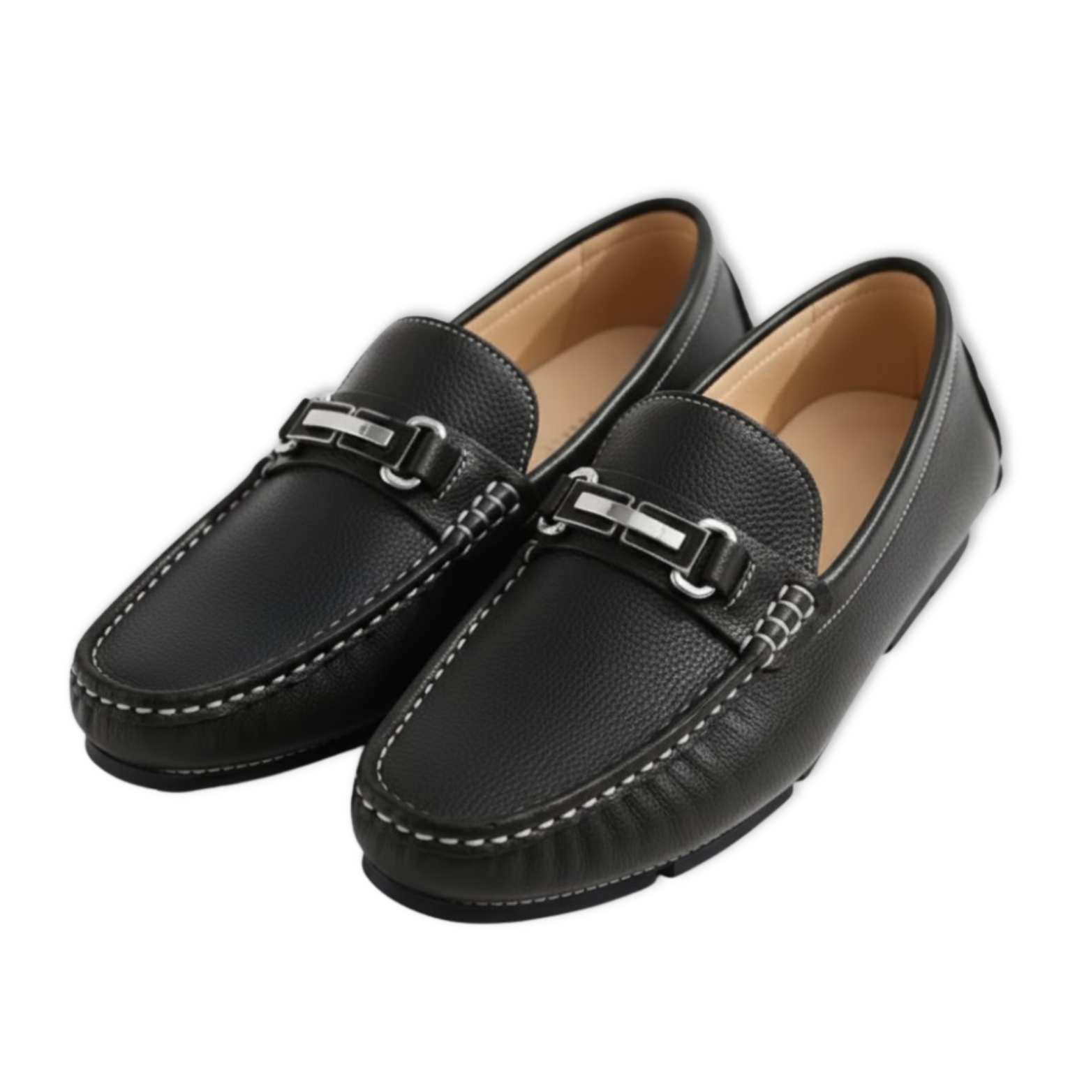 Handmade PU Leather Slip-on Driving Loafers