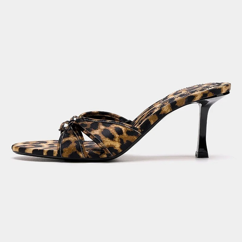 Women's Comfort Kitten Heel Mule Sandals – Open Toe, Airy Slip-On Design