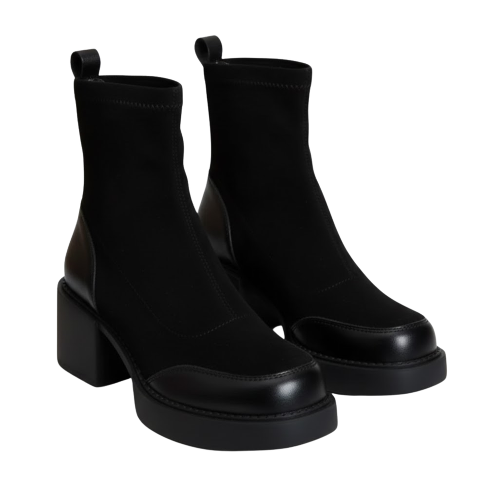 Maogu Chic Autumn Suede Sock Boots Pointed Toe High Heel Ankle Booties