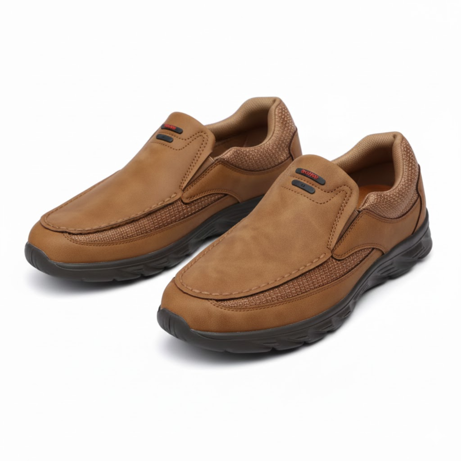 Men's Breathable Leather Casual Loafers Sneakers