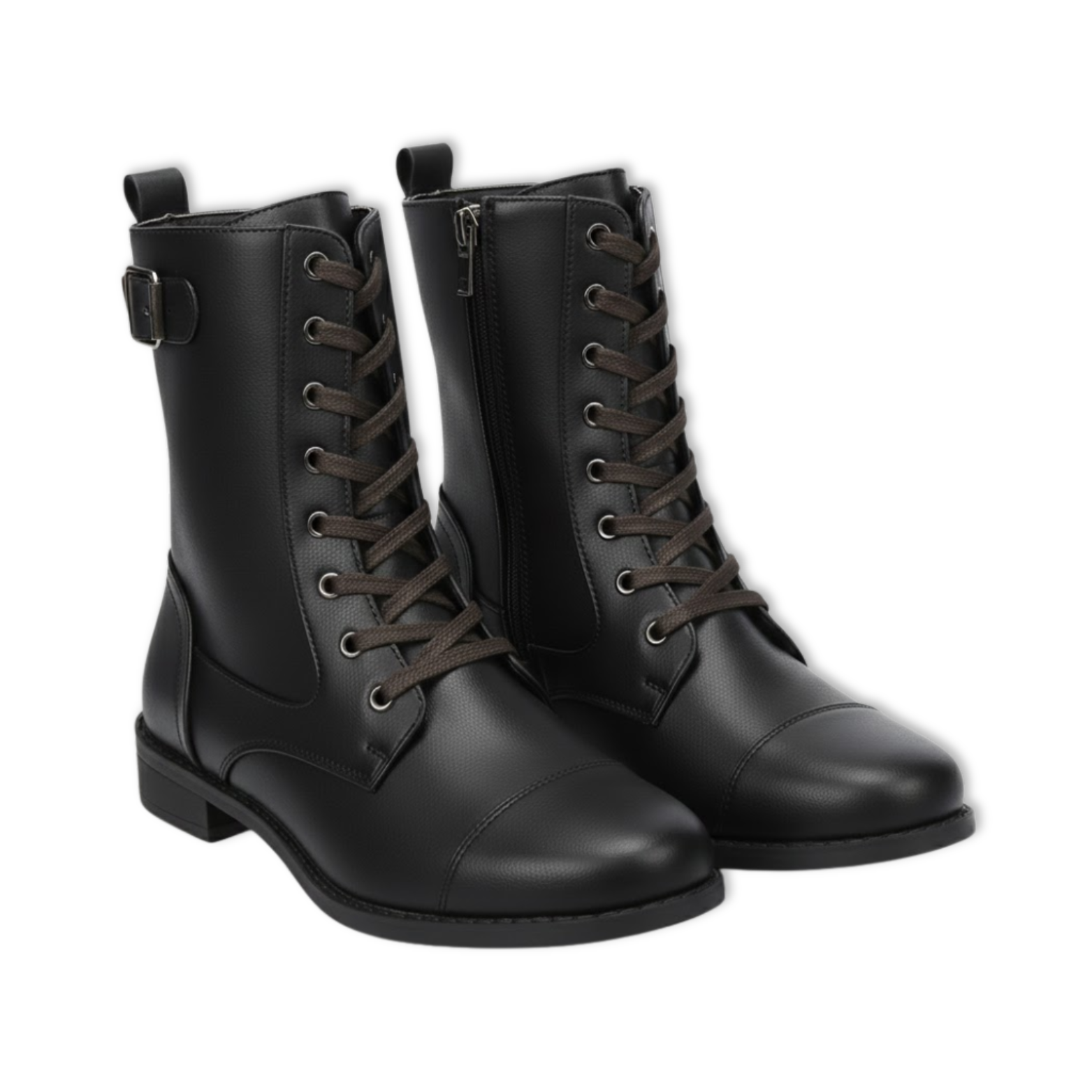 Retro Boots Women Short Thick Heel Knight Boots