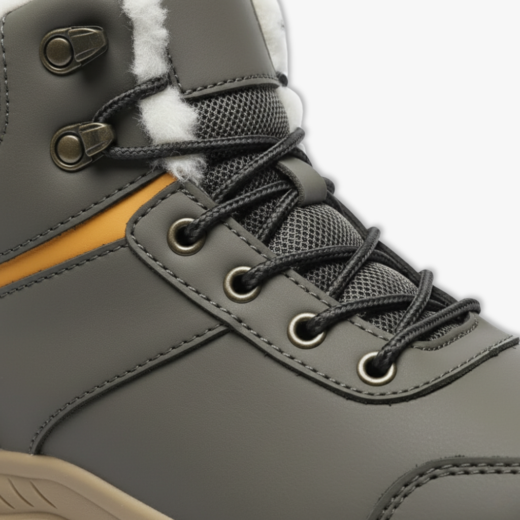 Men's Warm Plush Lined Hiking Snow Boots