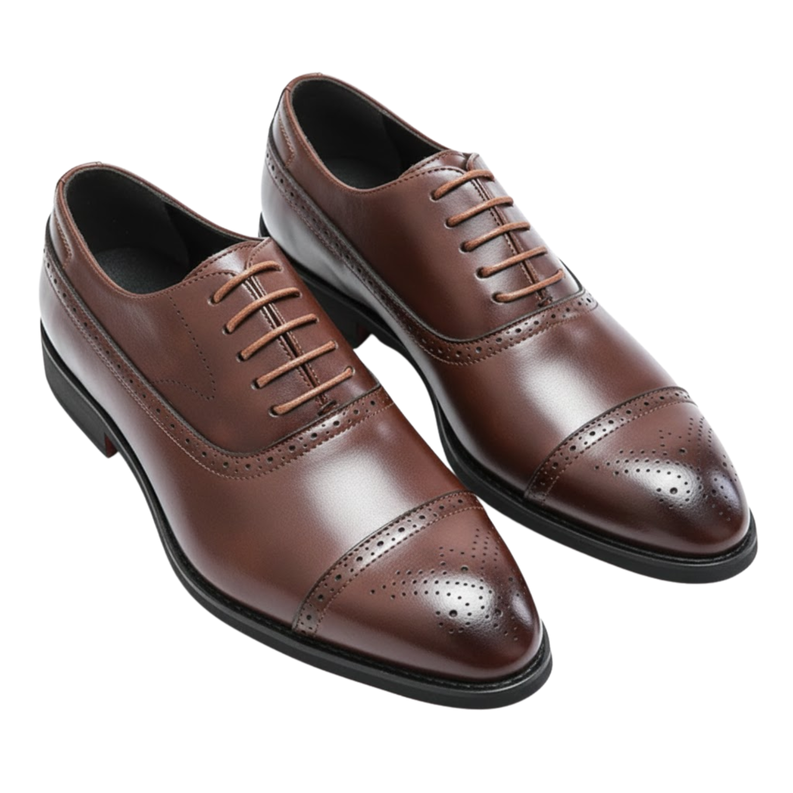 Oxfords Men Shoes Red Sole Brogue Dress Shoes