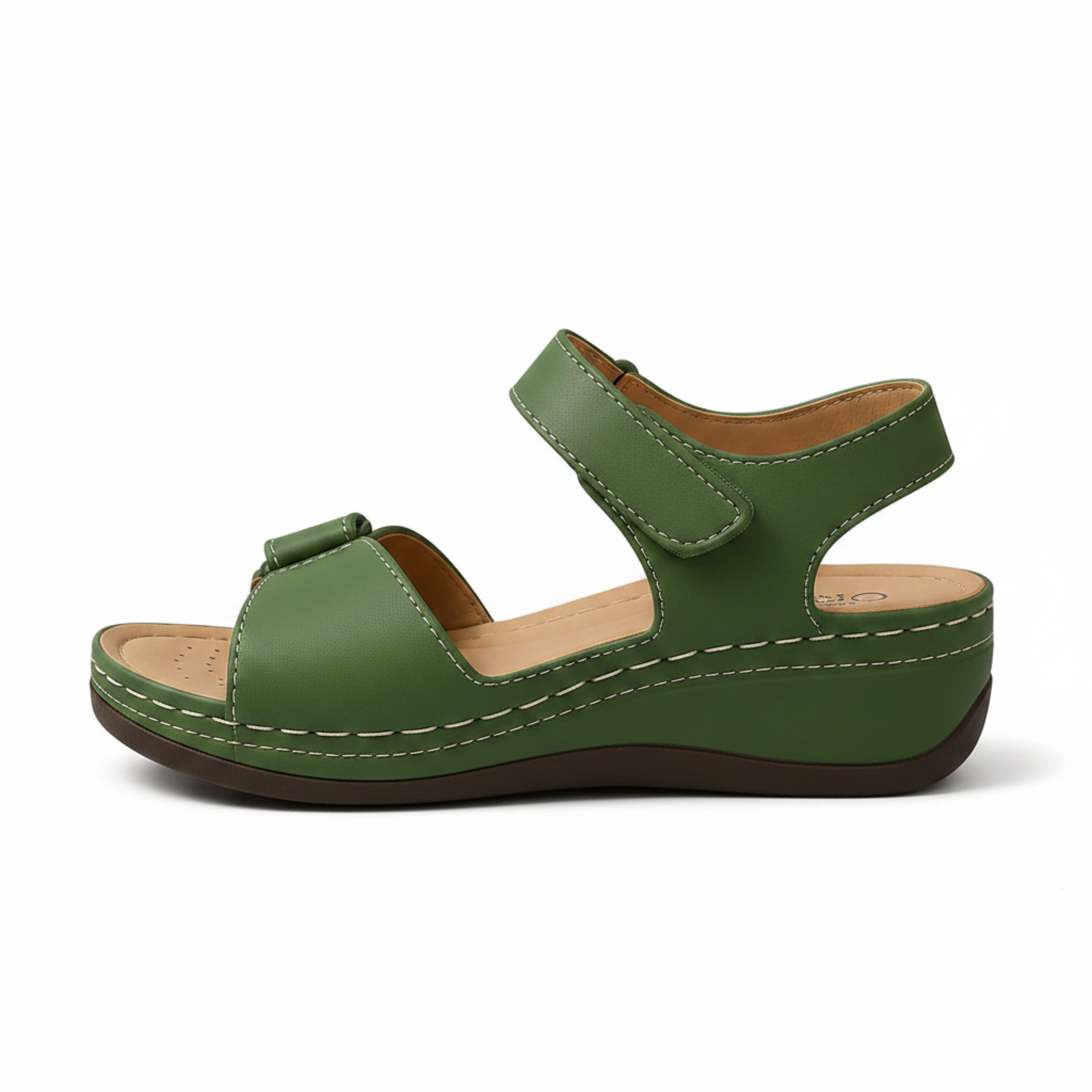 Sandalias ortopédicas de cuña para mujer, transpirables, con punta abierta, para caminar