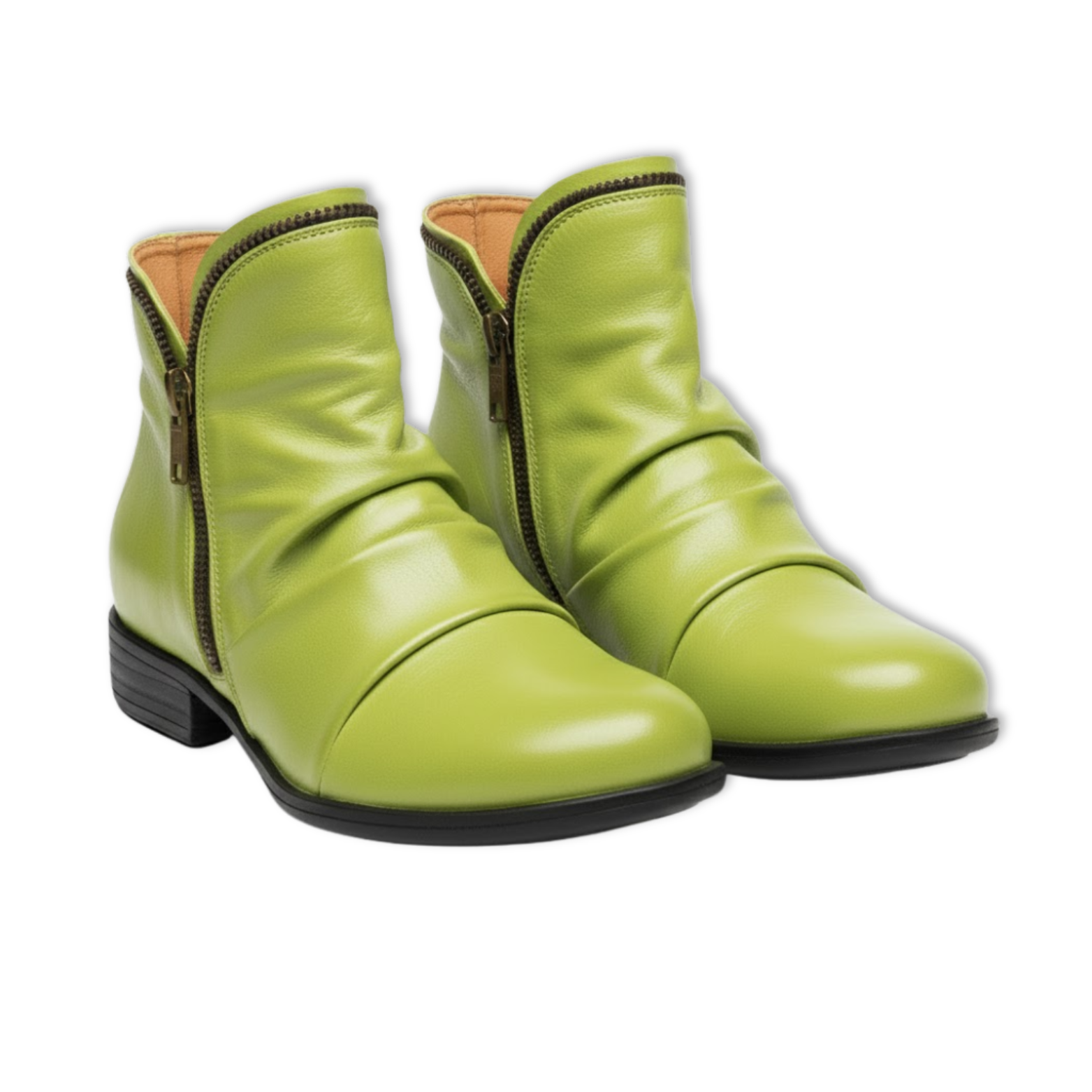 Trendy Purple Women's Leather Ankle Boots