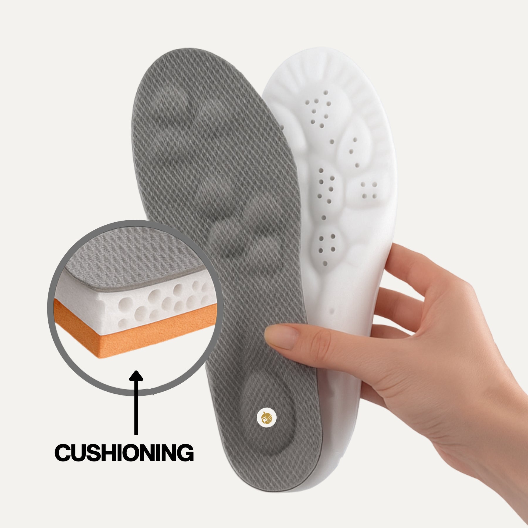 Orthopedic Sports Insoles Shock Absorption Soft PU Foam Shoe Inserts Running Cushions