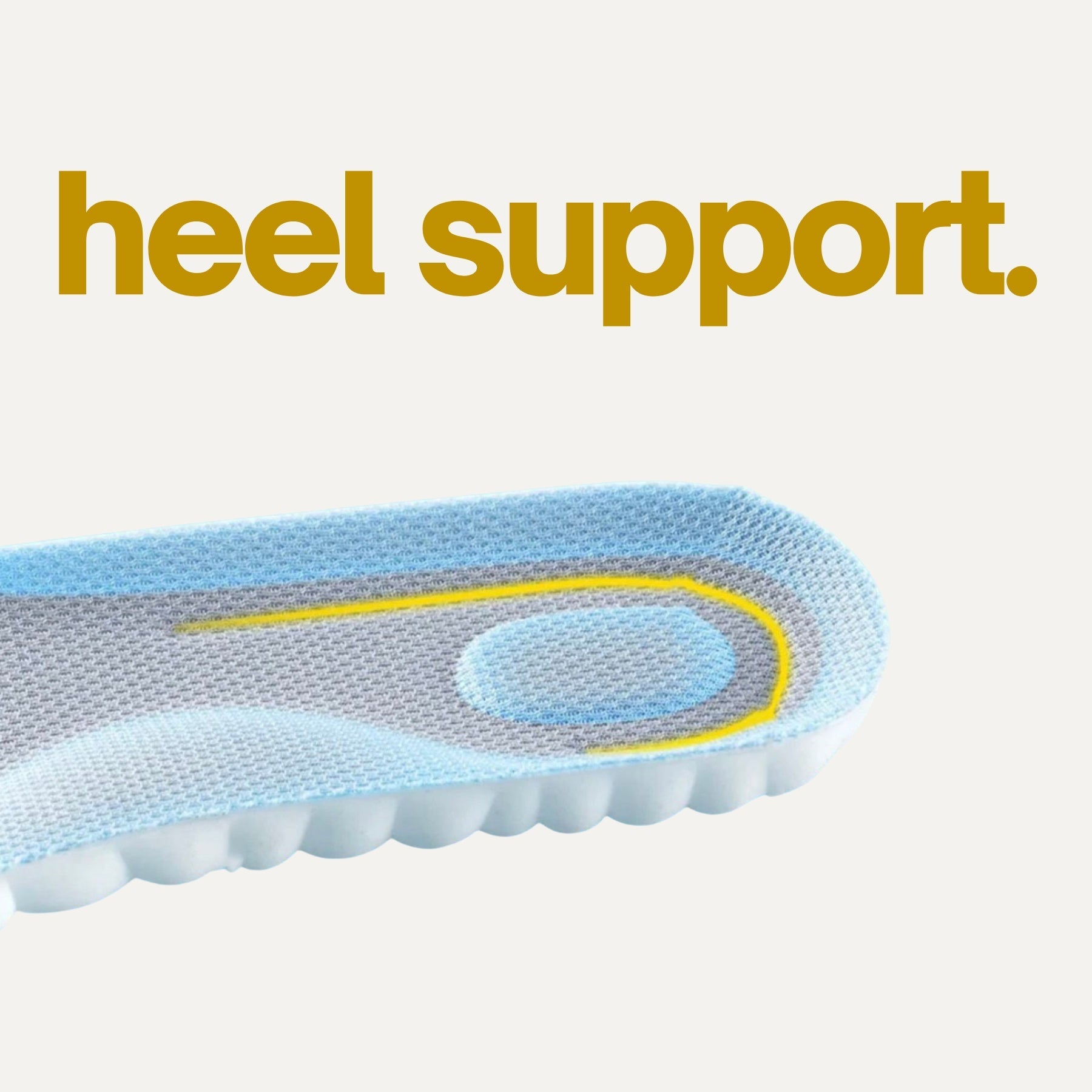 Orthopedic Sports Insoles Shock Absorption Soft PU Foam Shoe Inserts Running Cushions