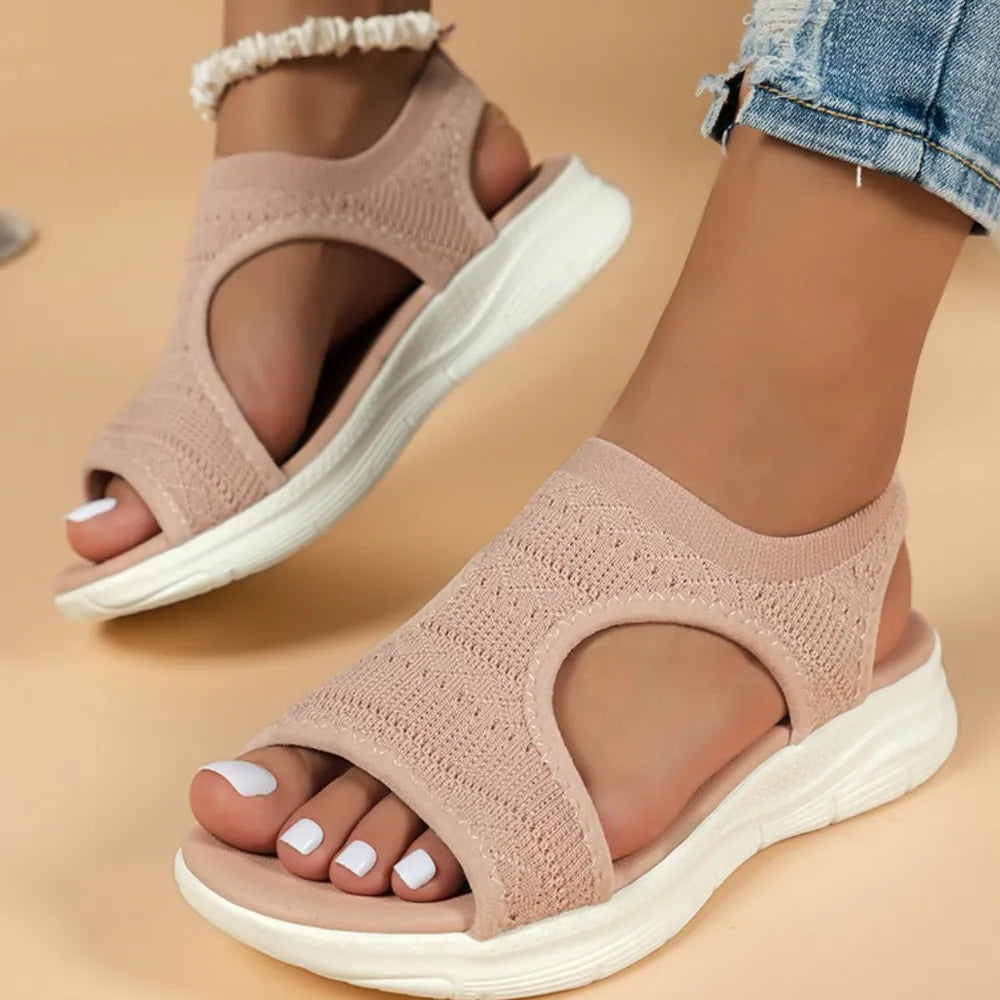 Orthopedic Arch Support Sandals for Women with Breathable Mesh and Non-Slip Sole