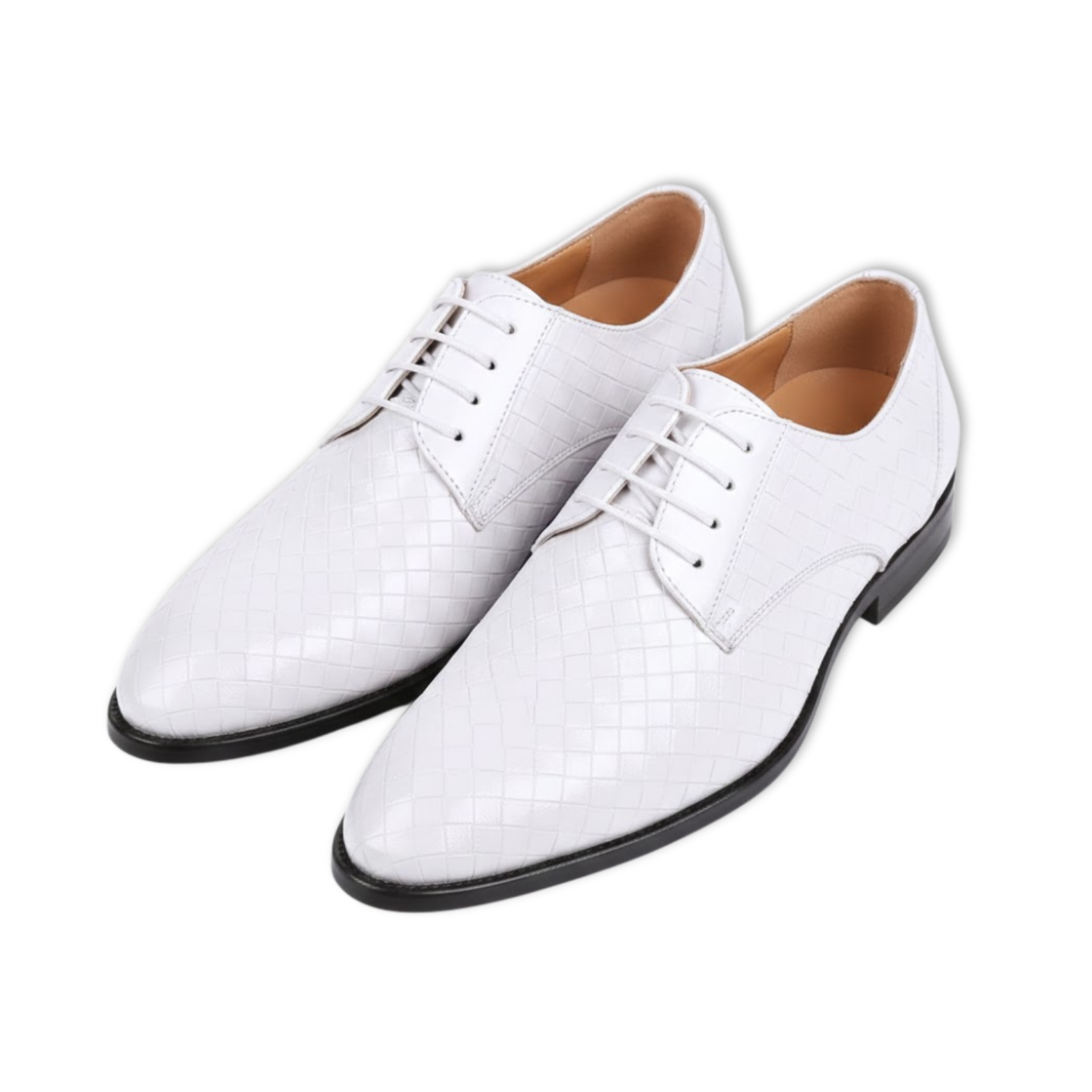 Men's Formal Leather Geometric Oxfords Flats