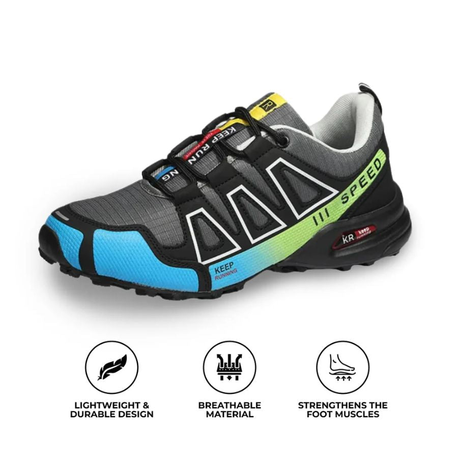 Zapatos ortopédicos impermeables para senderismo con cordones, zapatillas para caminar para hombres y mujeres