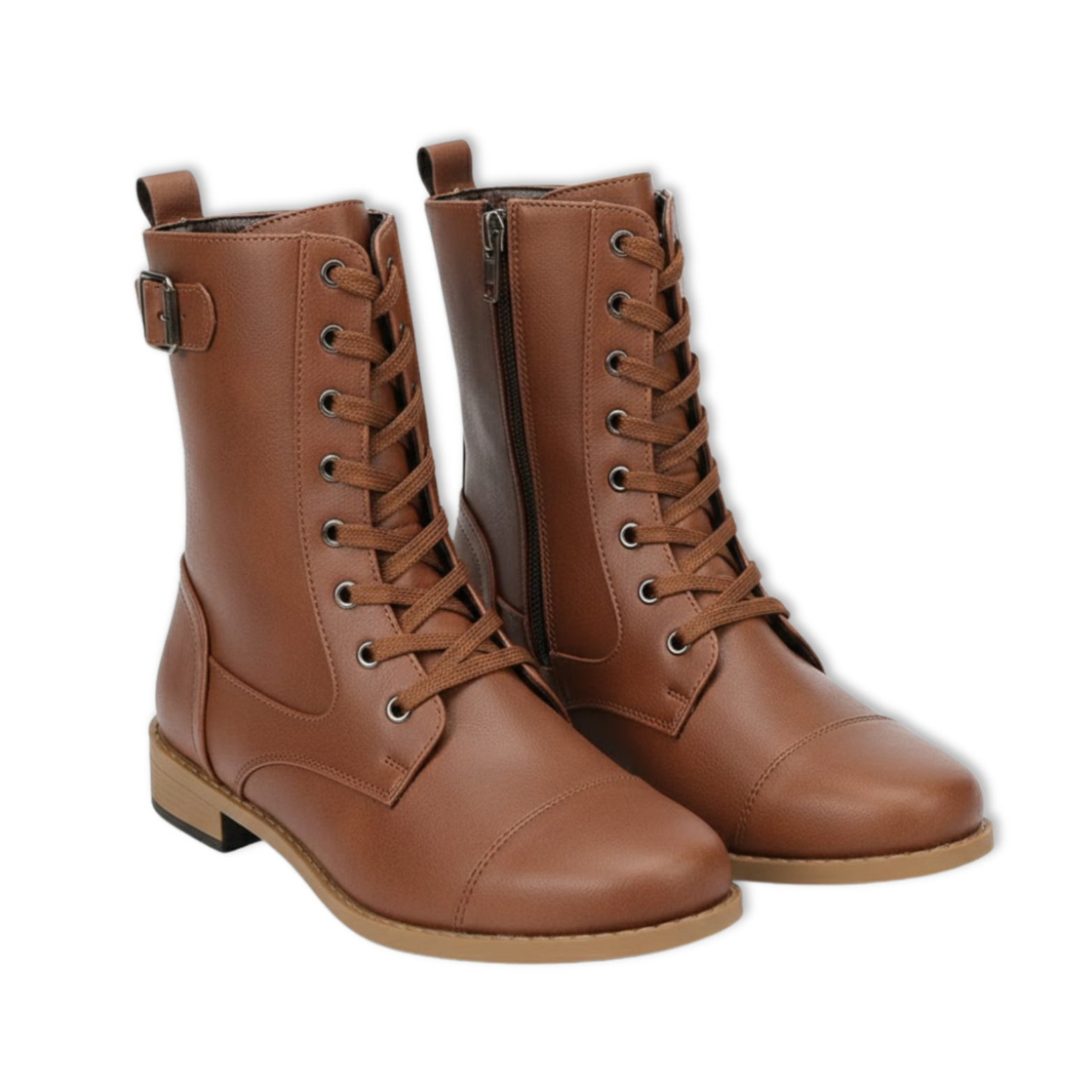 Retro Boots Women Short Thick Heel Knight Boots