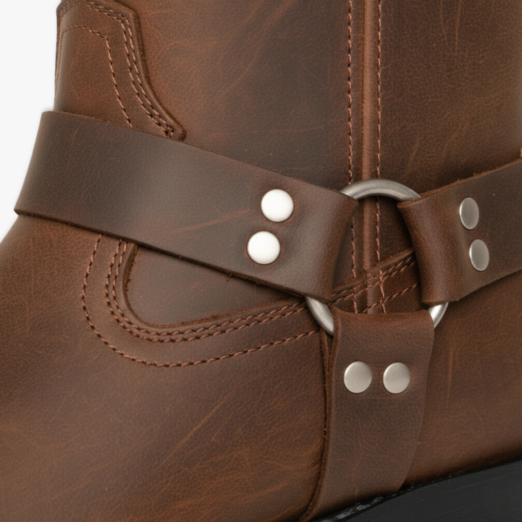 Men's Retro Western Mid Calf Cowboy Chelsea Boots