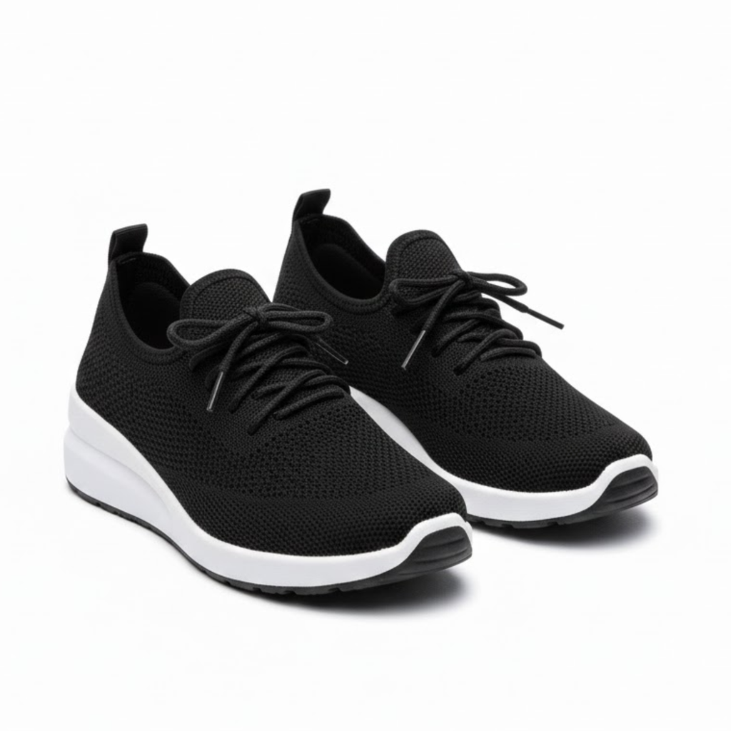 Women's Modern Breathable Mesh Wedge Sneakers Comfort Walking Slip-On Shoes